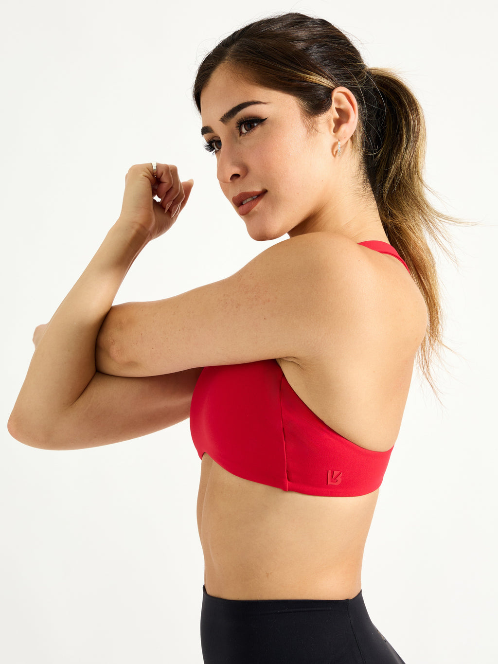 Curve Sports Bra - Lipstick Red