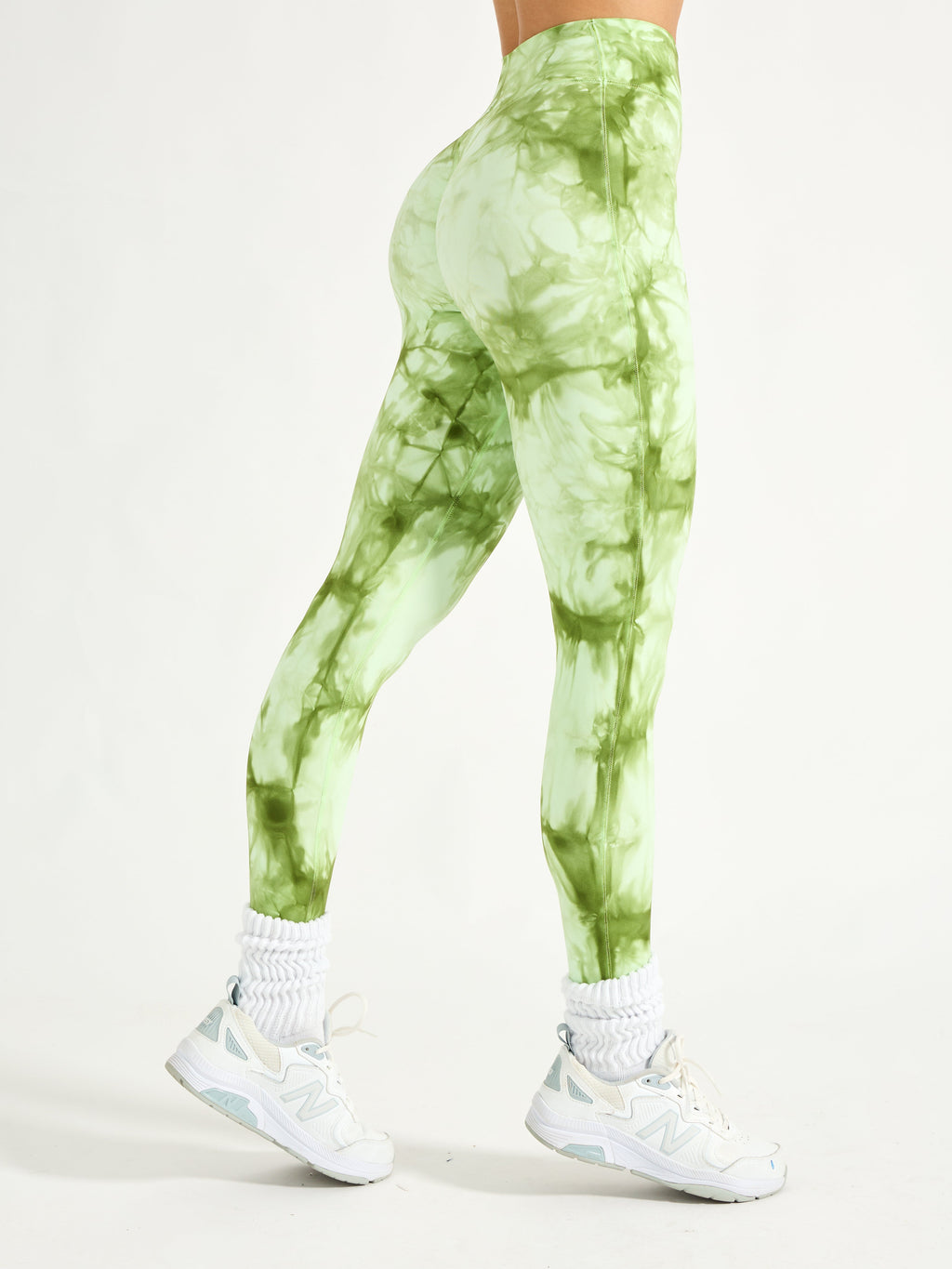 Aggressive Scrunch Legging - Honeydew Tie Dye