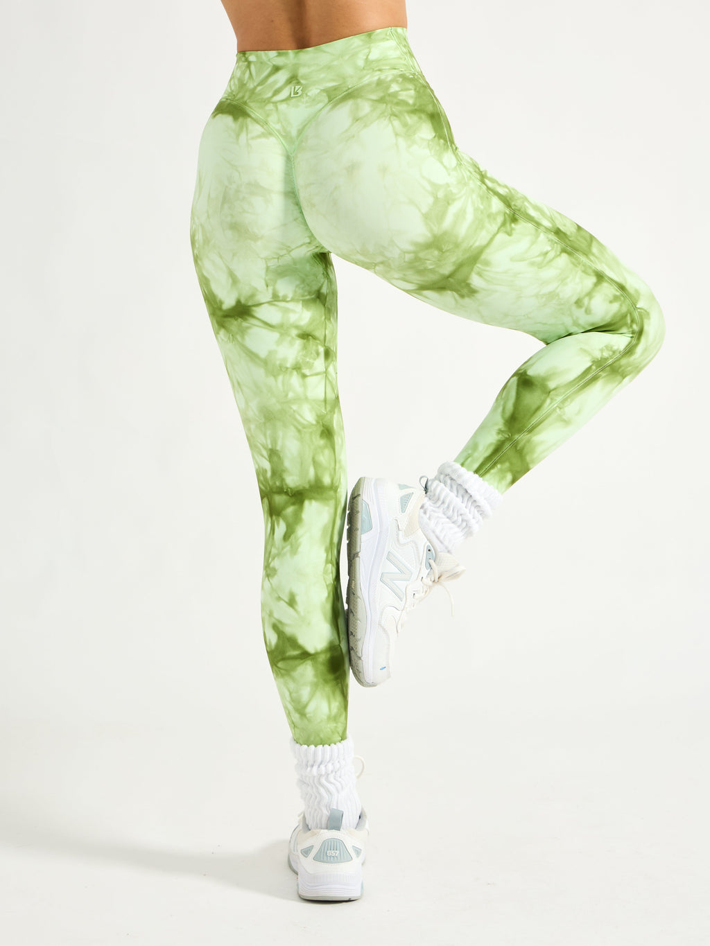 Aggressive Scrunch Legging - Honeydew Tie Dye