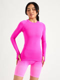 Seamless Long Sleeve Tee - Hard Candy