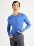 Seamless Long Sleeve Baby Tee - Ultraviolet