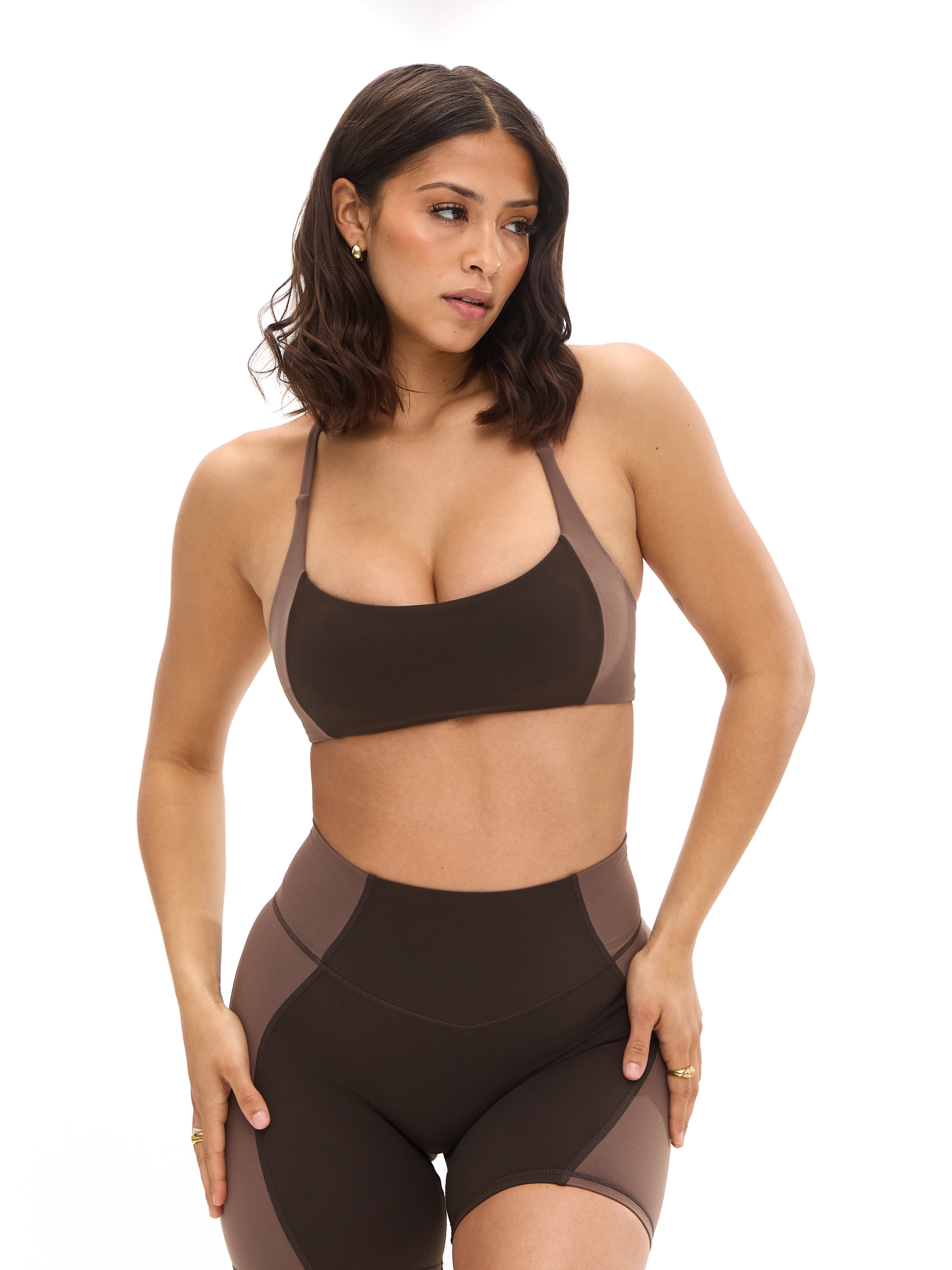 Aurora Sports Bra - Cold Brew and Grounds