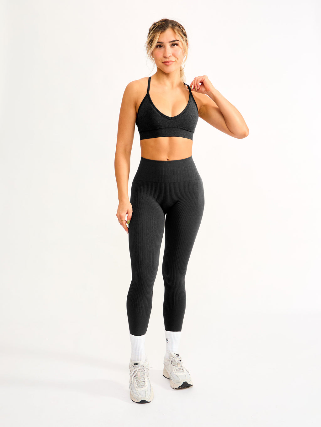 Waterfall Seamless Legging - Charcoal