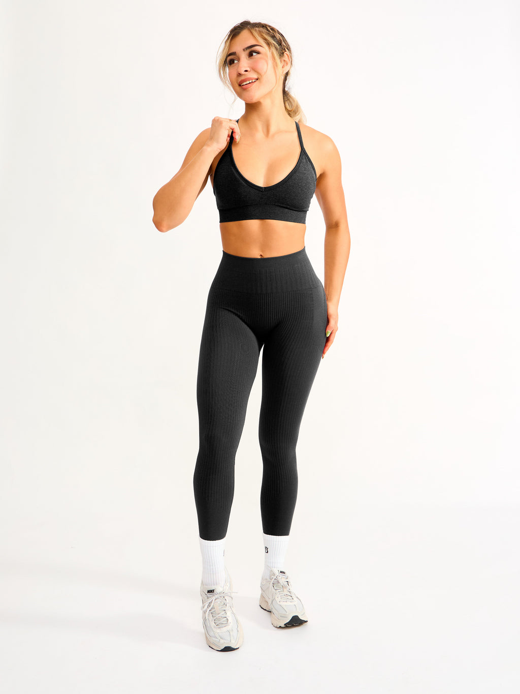 Waterfall Seamless Legging - Charcoal