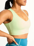 Airbrush Maraschino Sports Bra - Lima Bean