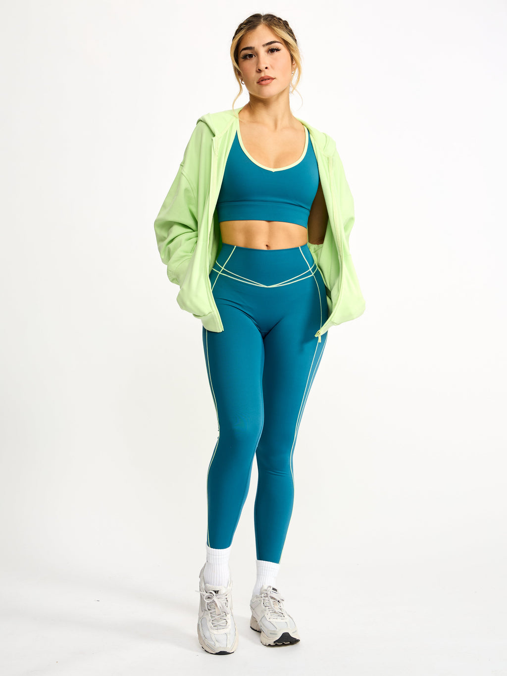 Full Zip Cloud Hoodie - Lima Bean