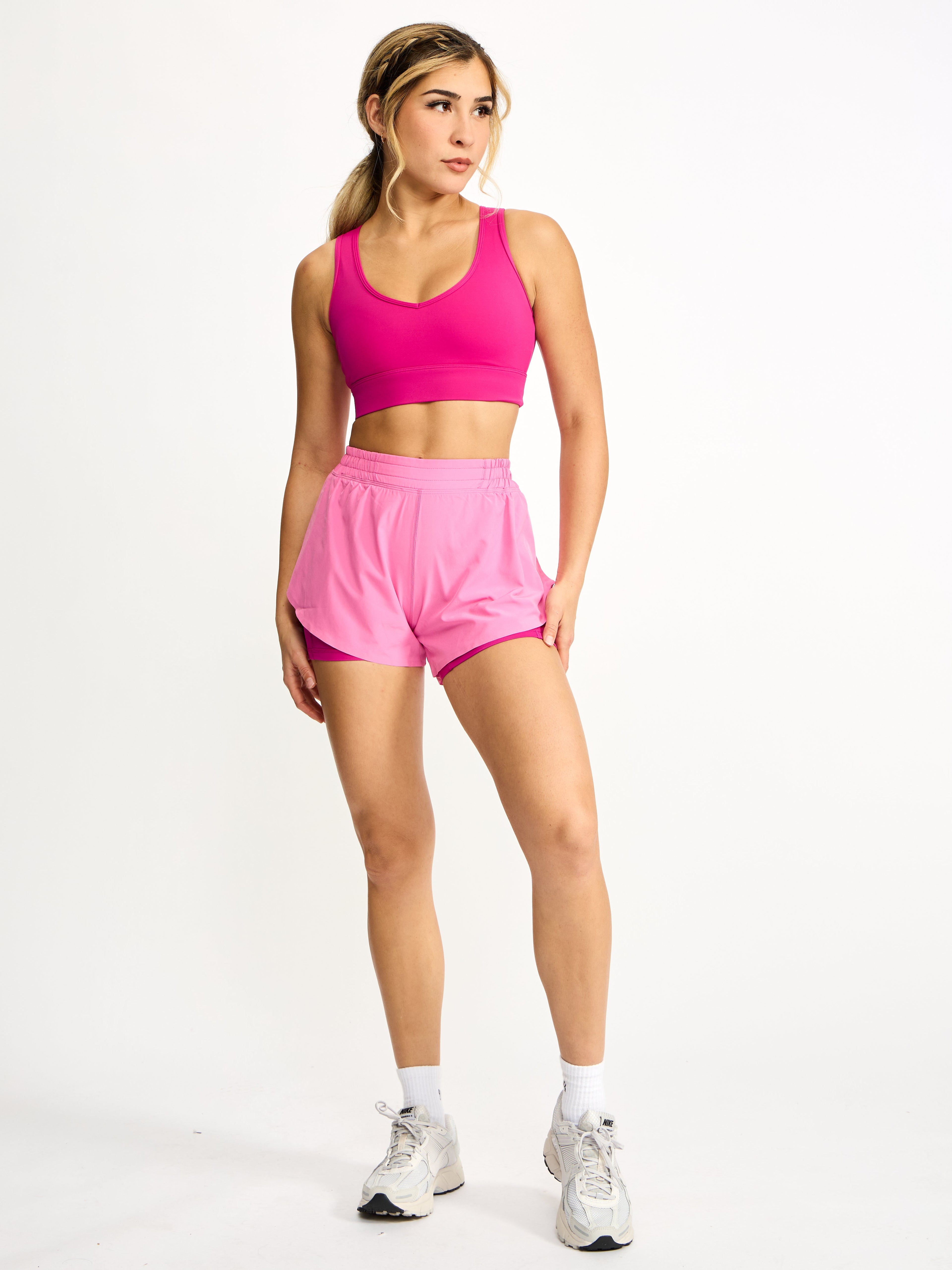 Flirty Flo Short Boyshort - Bunny Pink and Pharaoh