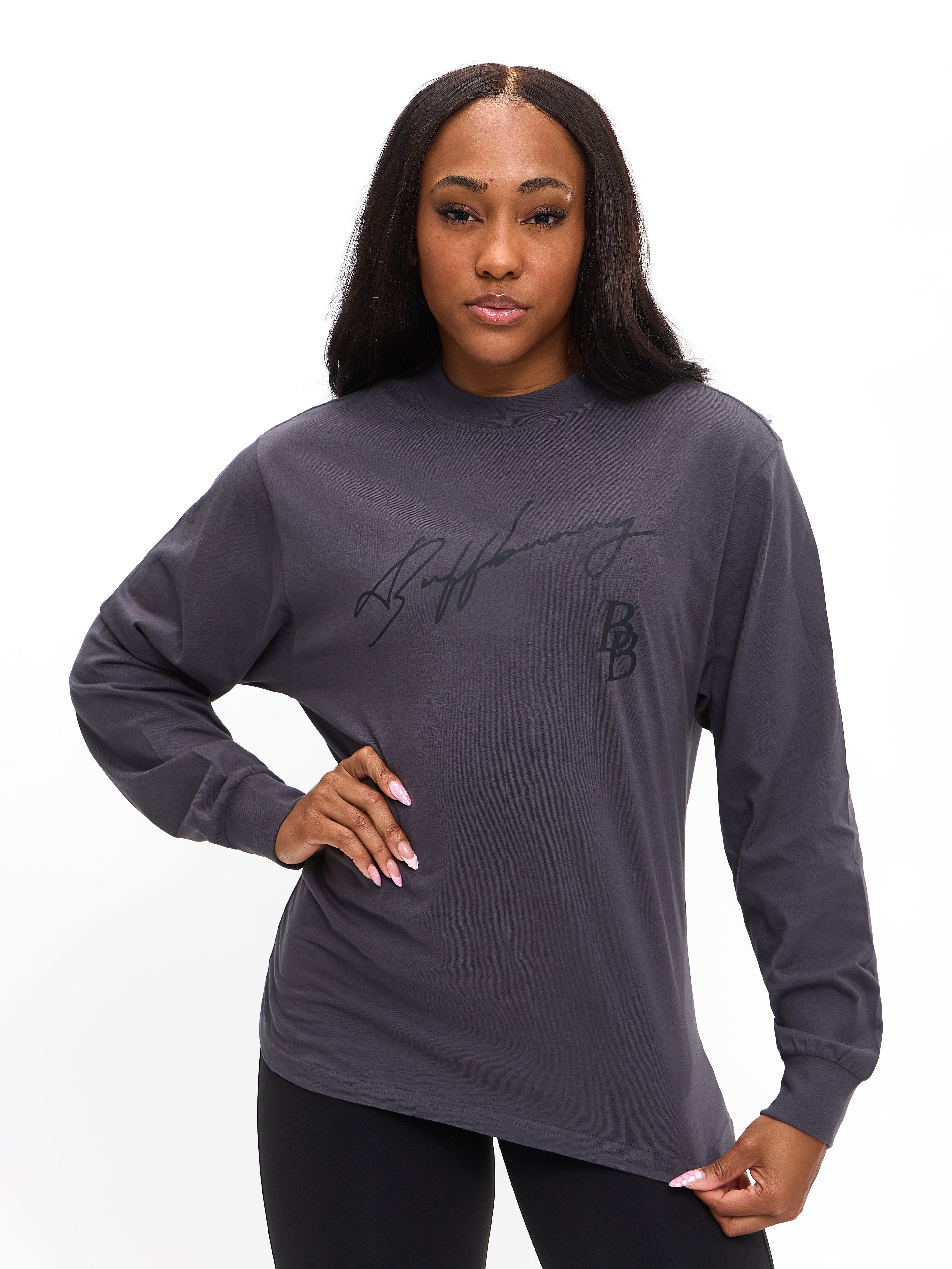 BB Long Sleeve Tee - Charcoal