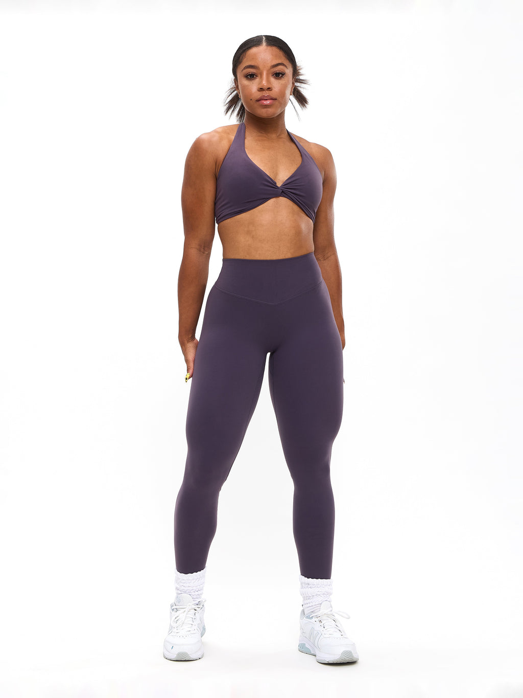 Poshknit Scrunch Legging - Purple Shadow