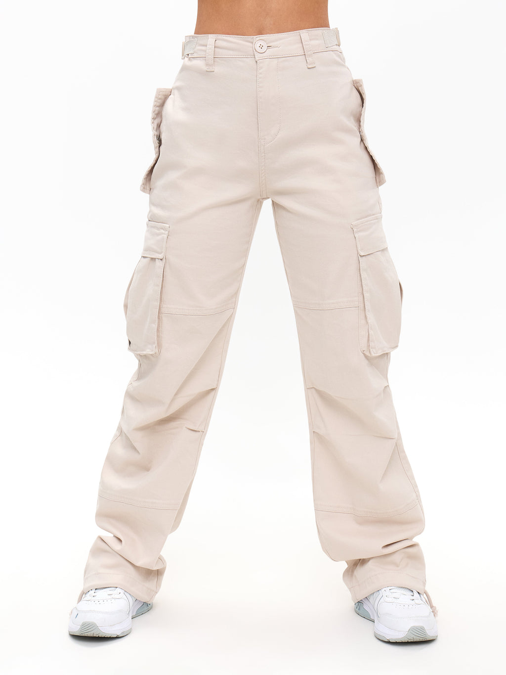 Curvy Stretch Cargo Pant - Bone