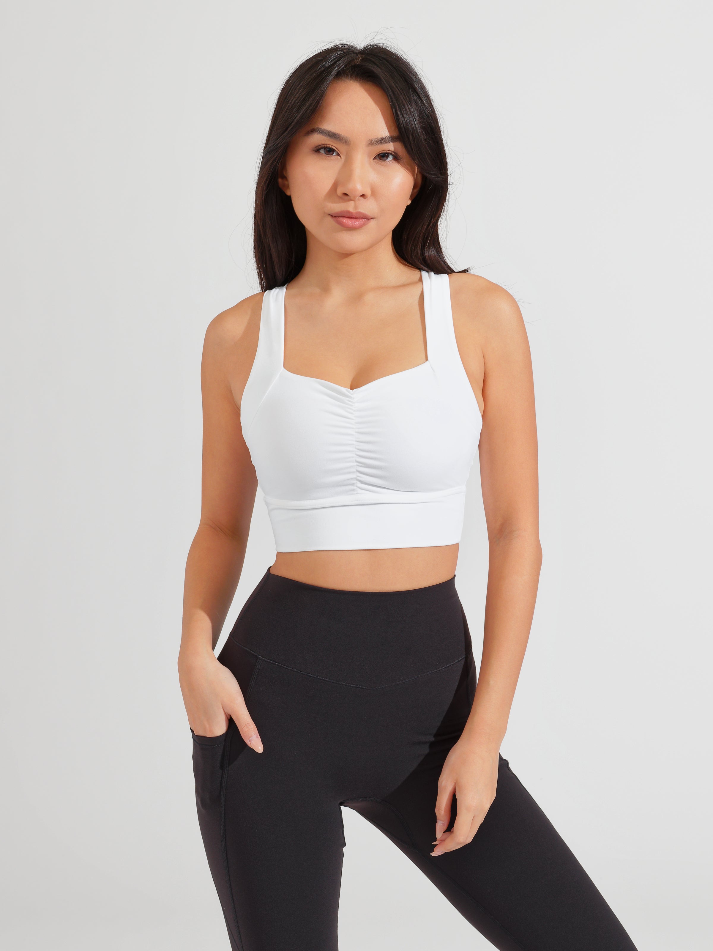 Bloom Sports Bra - White