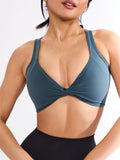 Twisted Curve Sports Bra - Enchanted Teal
