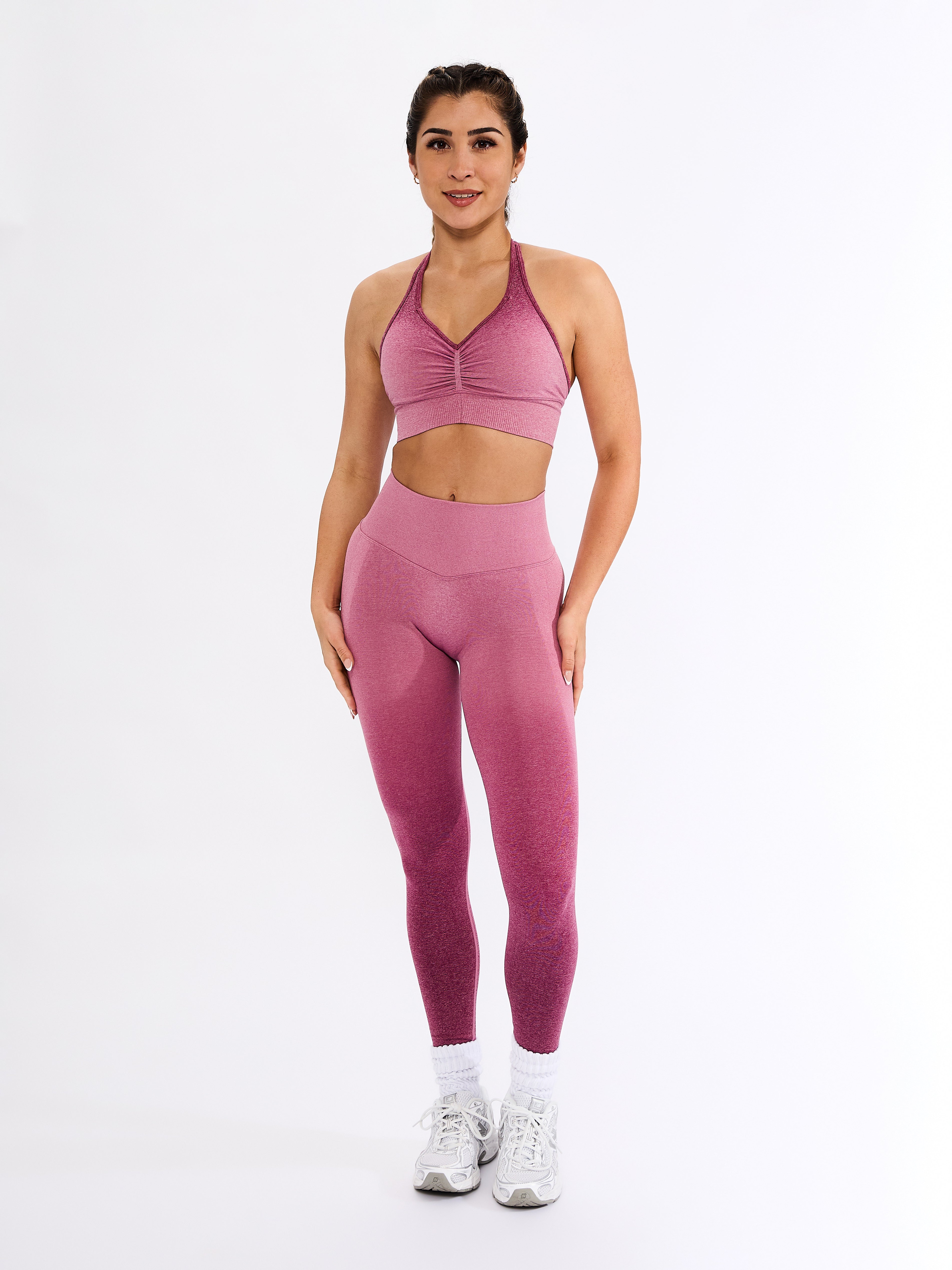 Halter Seamless Sports Bra - Empire Ombre