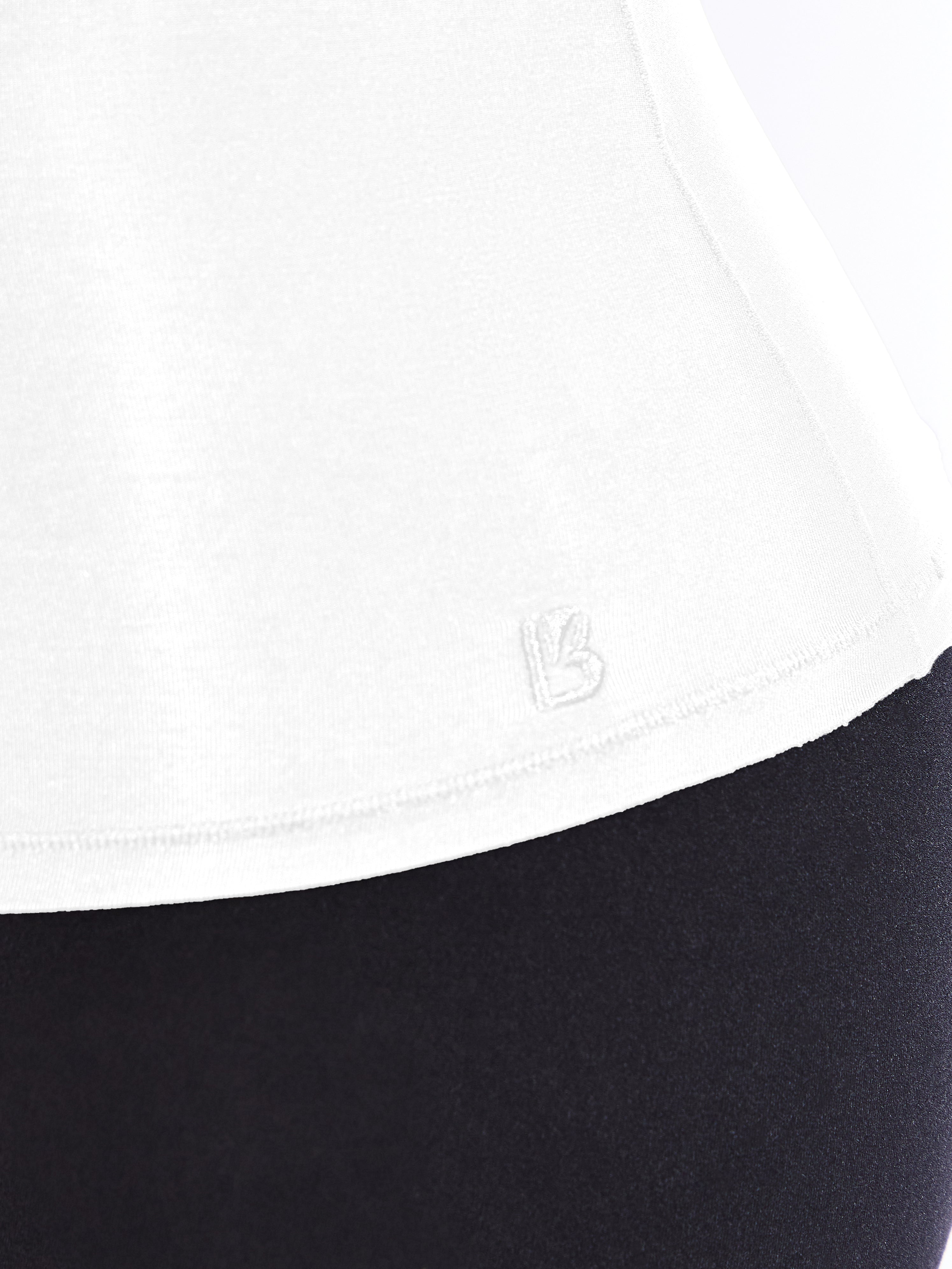 Halo Hip Tee - White