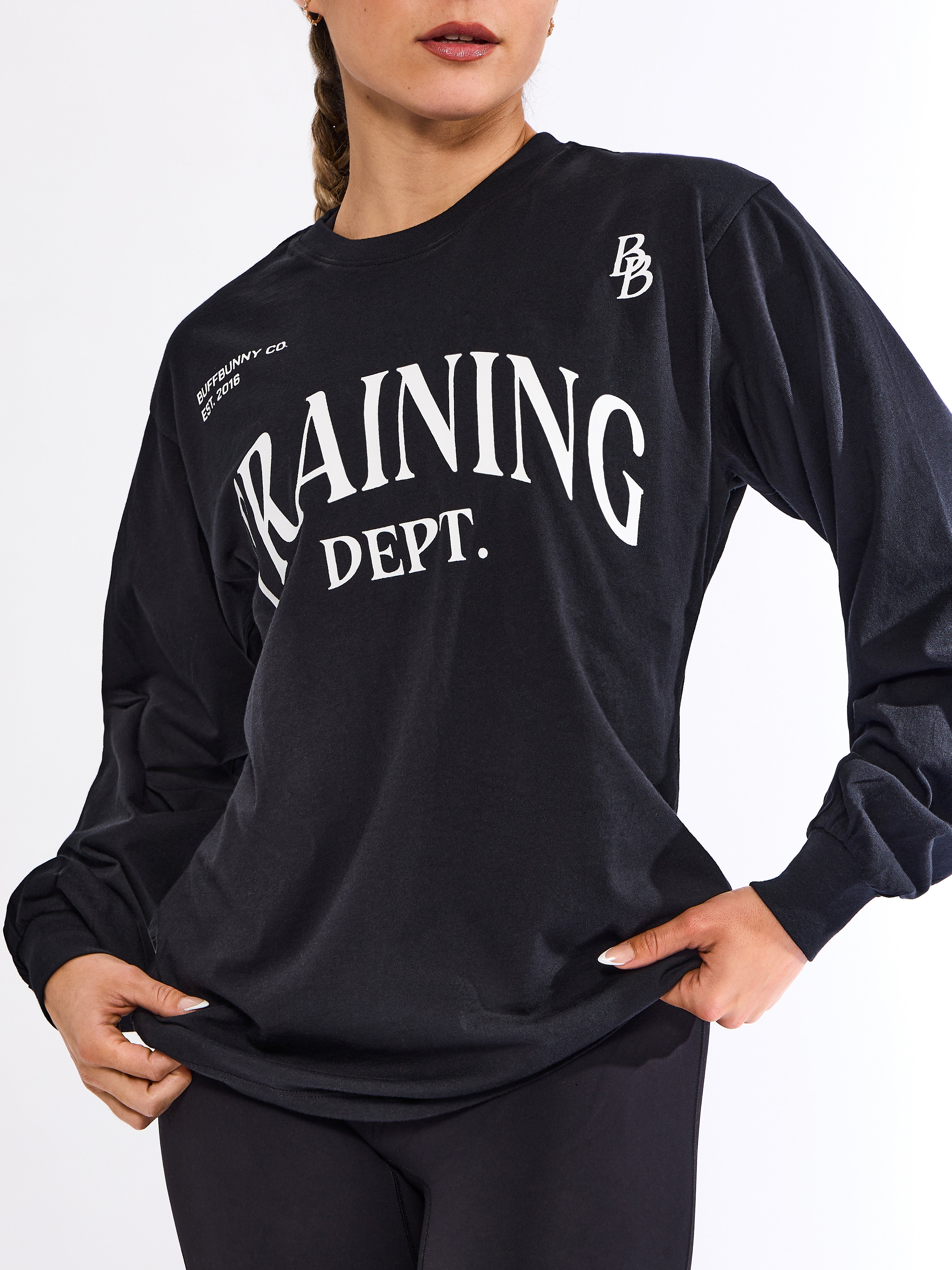 Training Long Sleeve Tee - Onyx Black