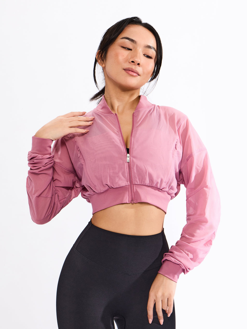 Exposed Mesh Jacket - Bloom