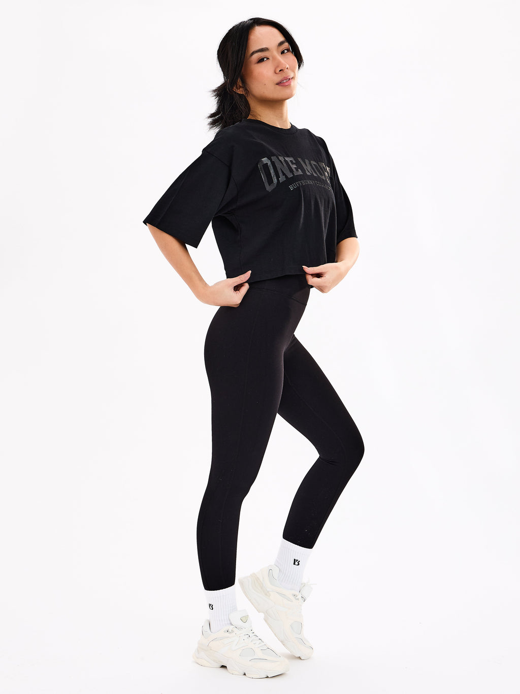 One More Crop Tee - Black