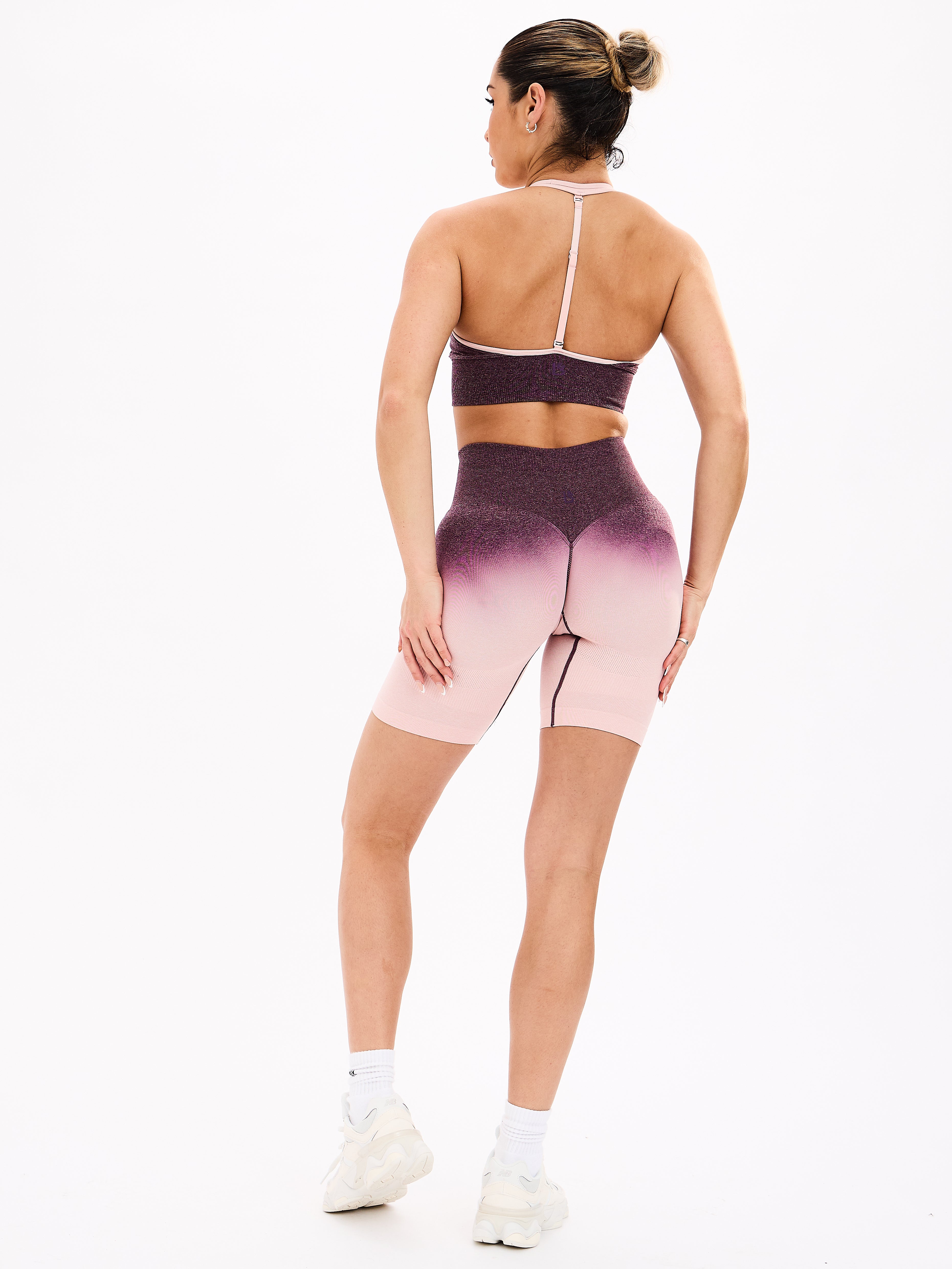 Halter Seamless Sports Bra - Court Ombre