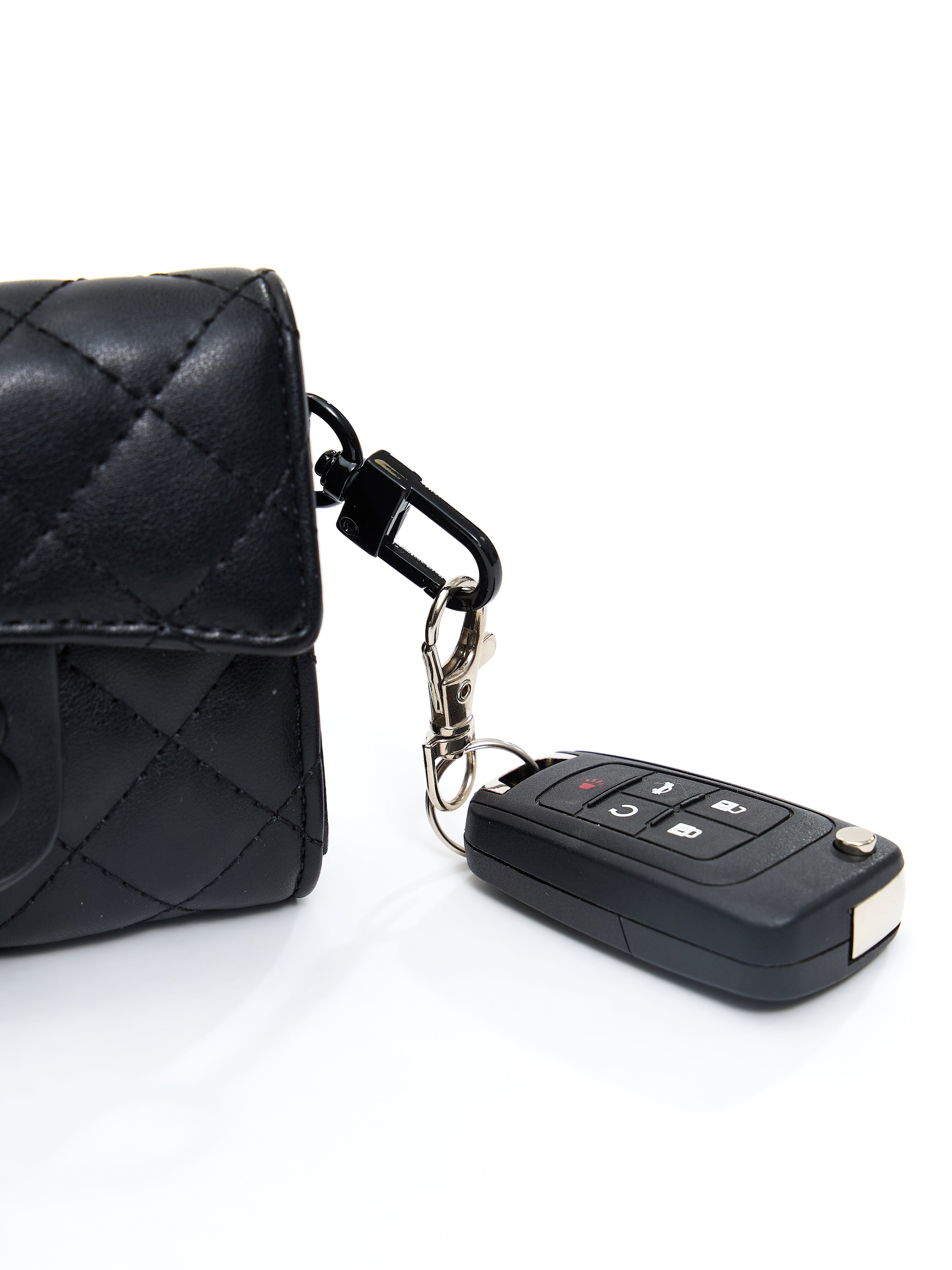 Quilted Wallet - Onyx Black