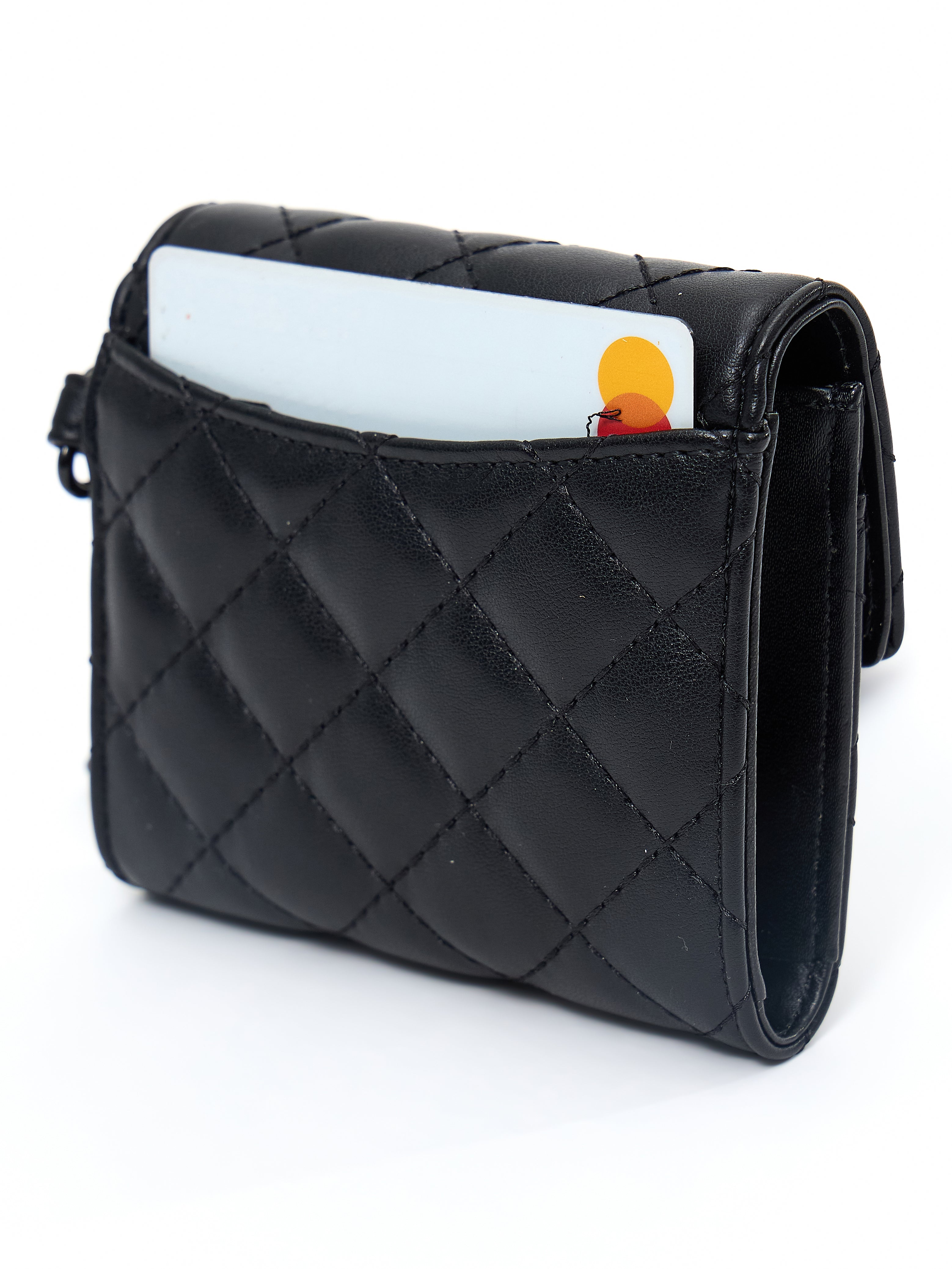 Quilted Wallet - Onyx Black