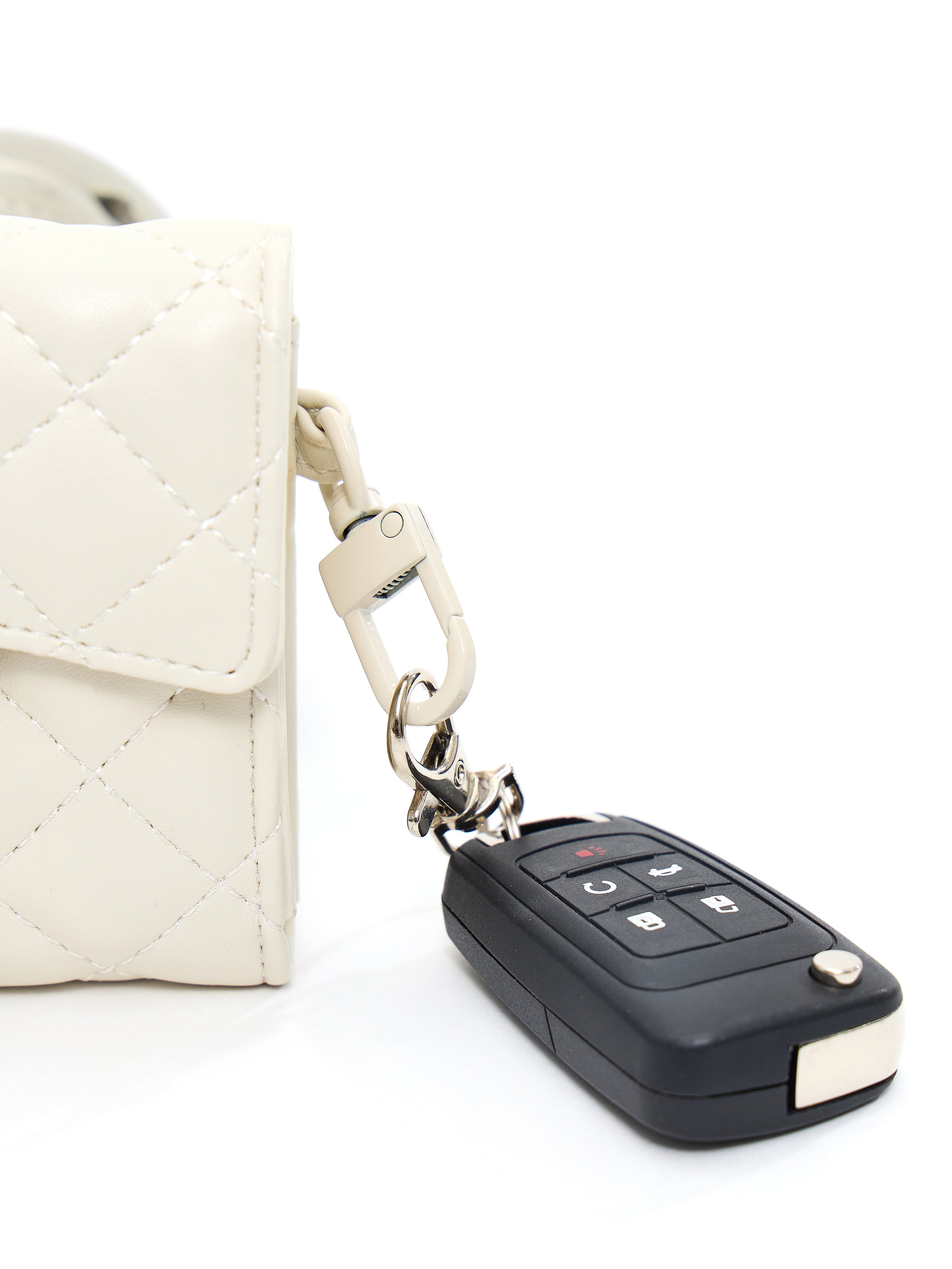 Quilted Wallet - Bone