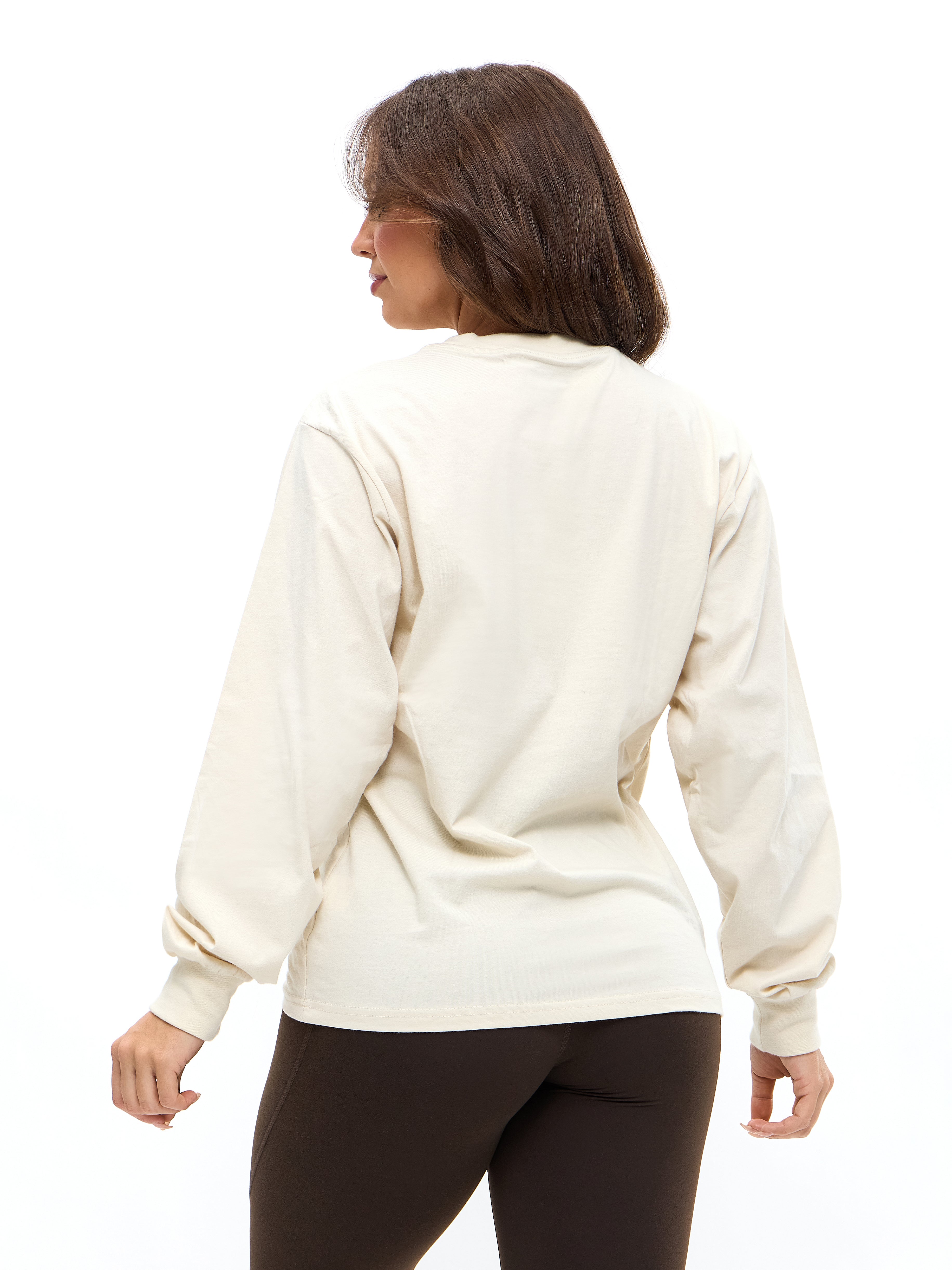 Gradient Long Sleeve Tee - Bone