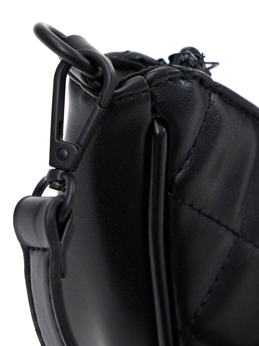 Quilted Crossbody Purse - Onyx Black