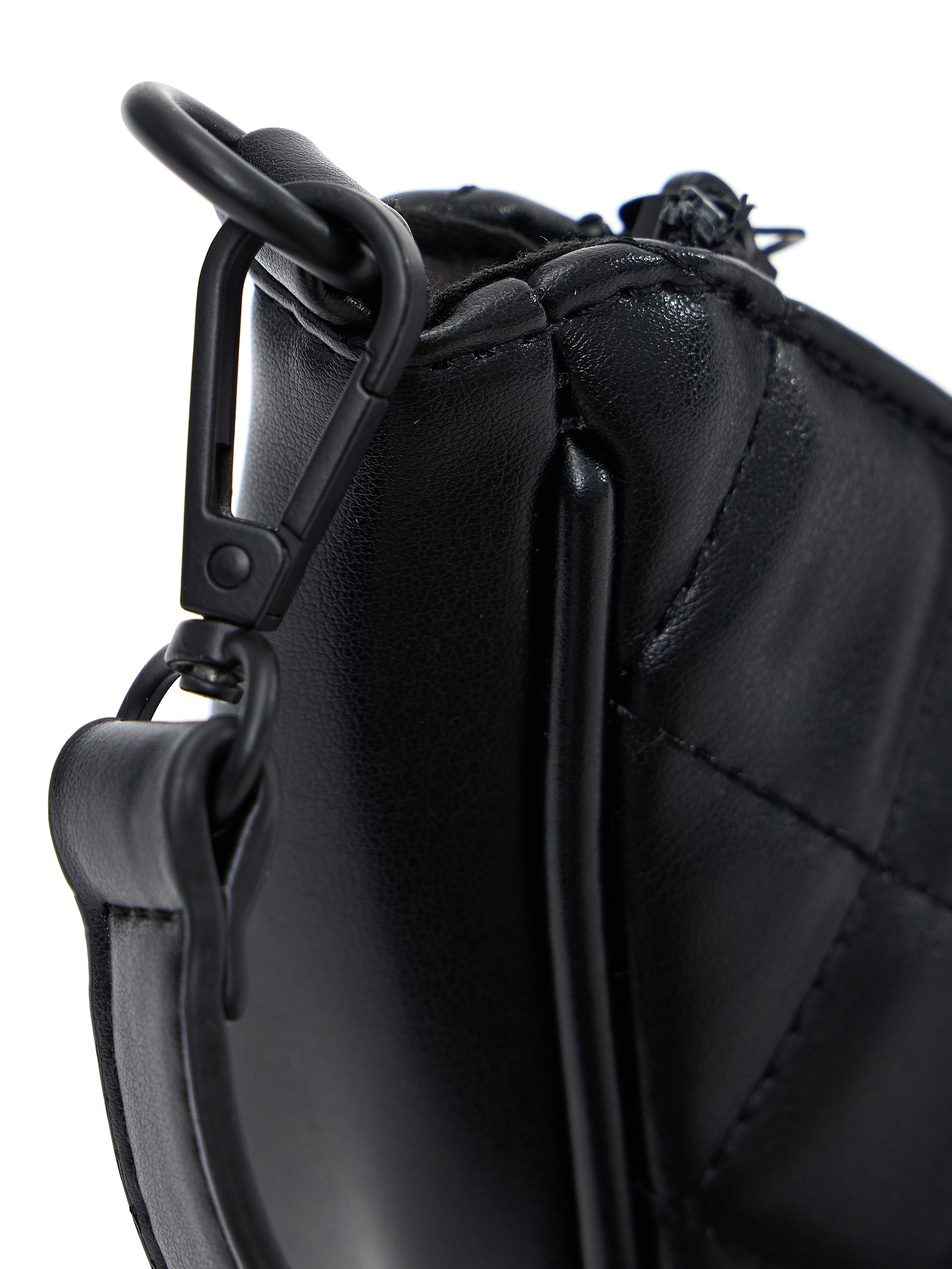 Quilted Crossbody Purse - Onyx Black