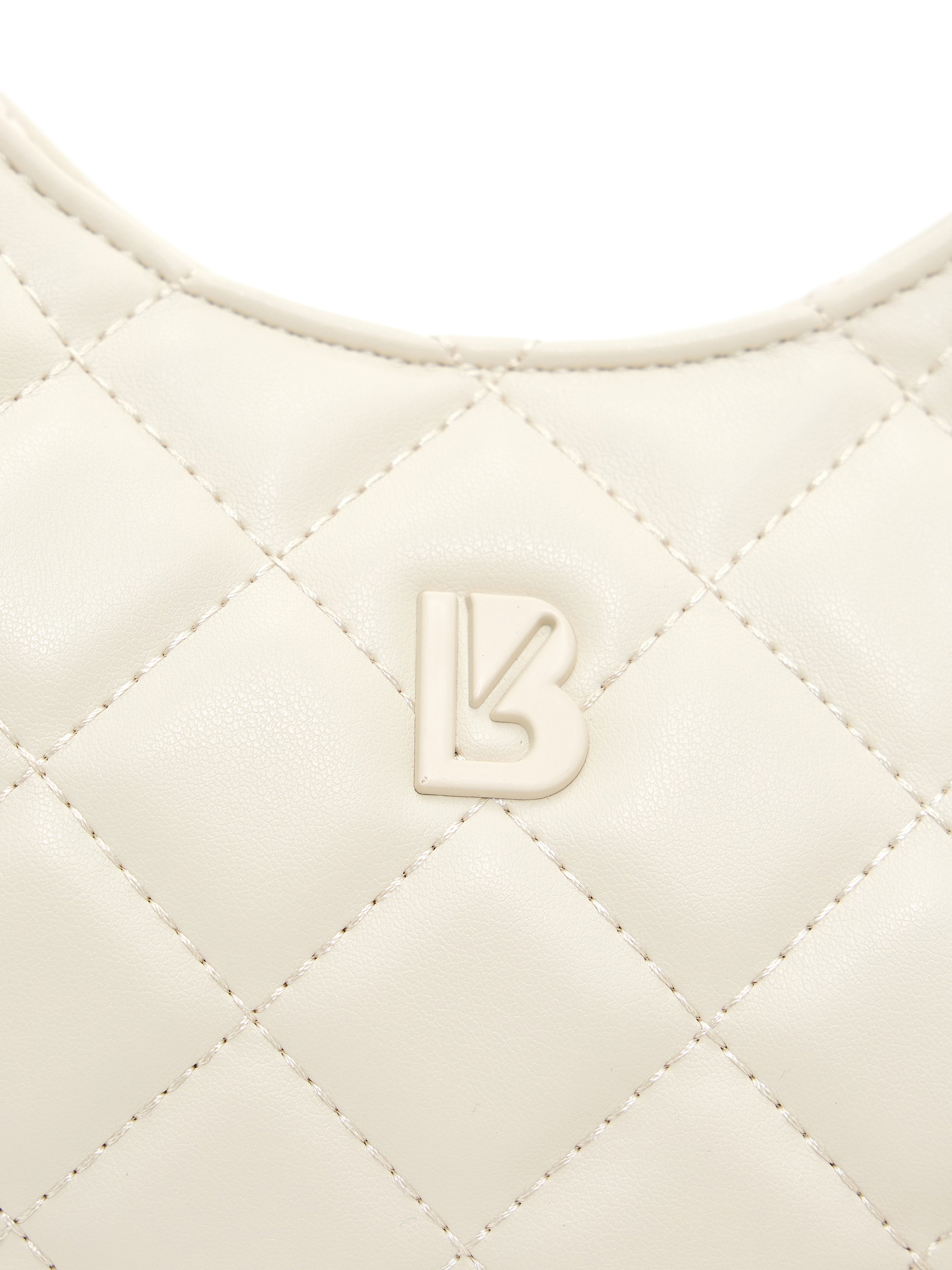Quilted Crossbody Purse - Bone