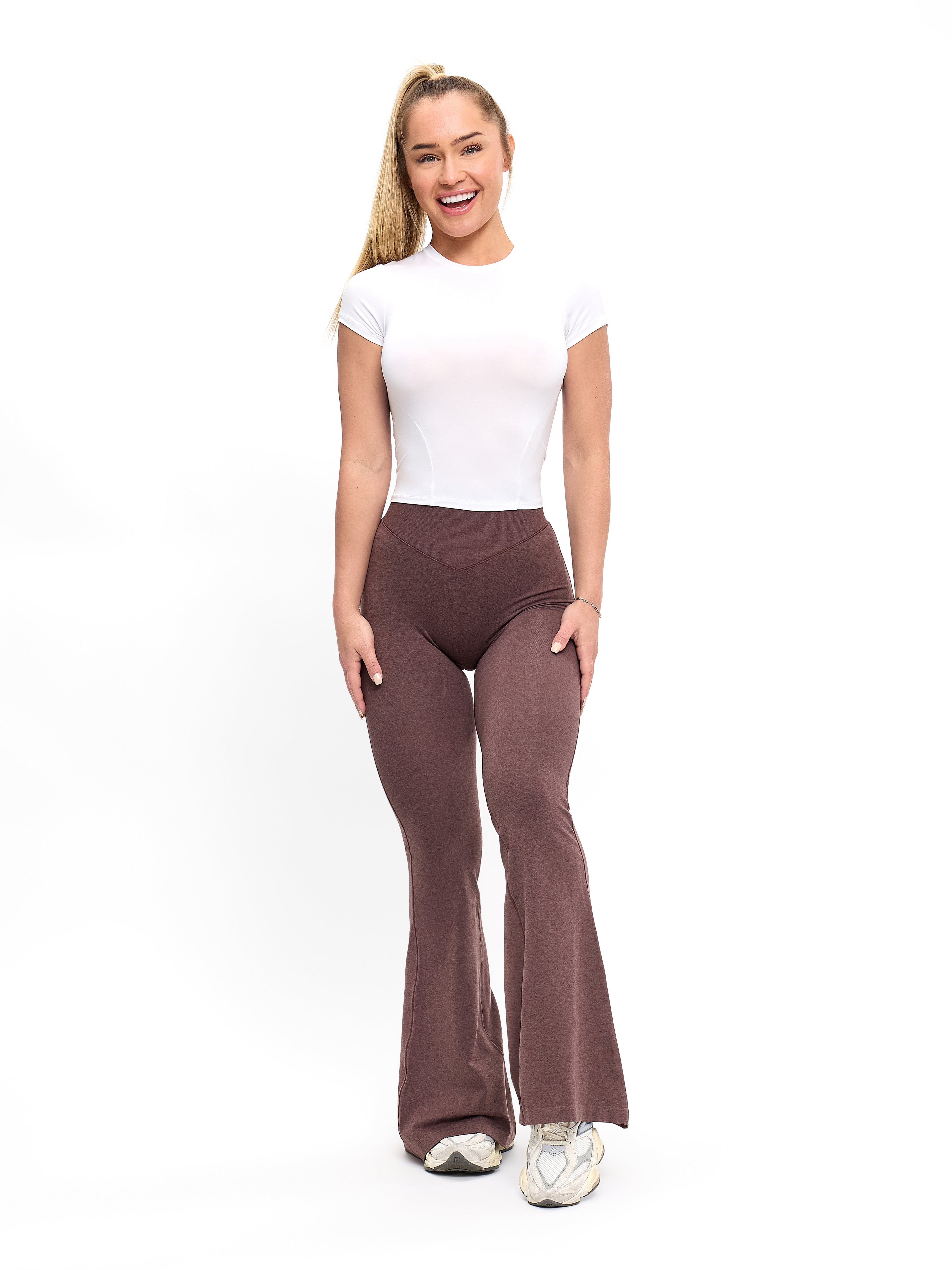 Seamless Flare Legging - Mocha Berry