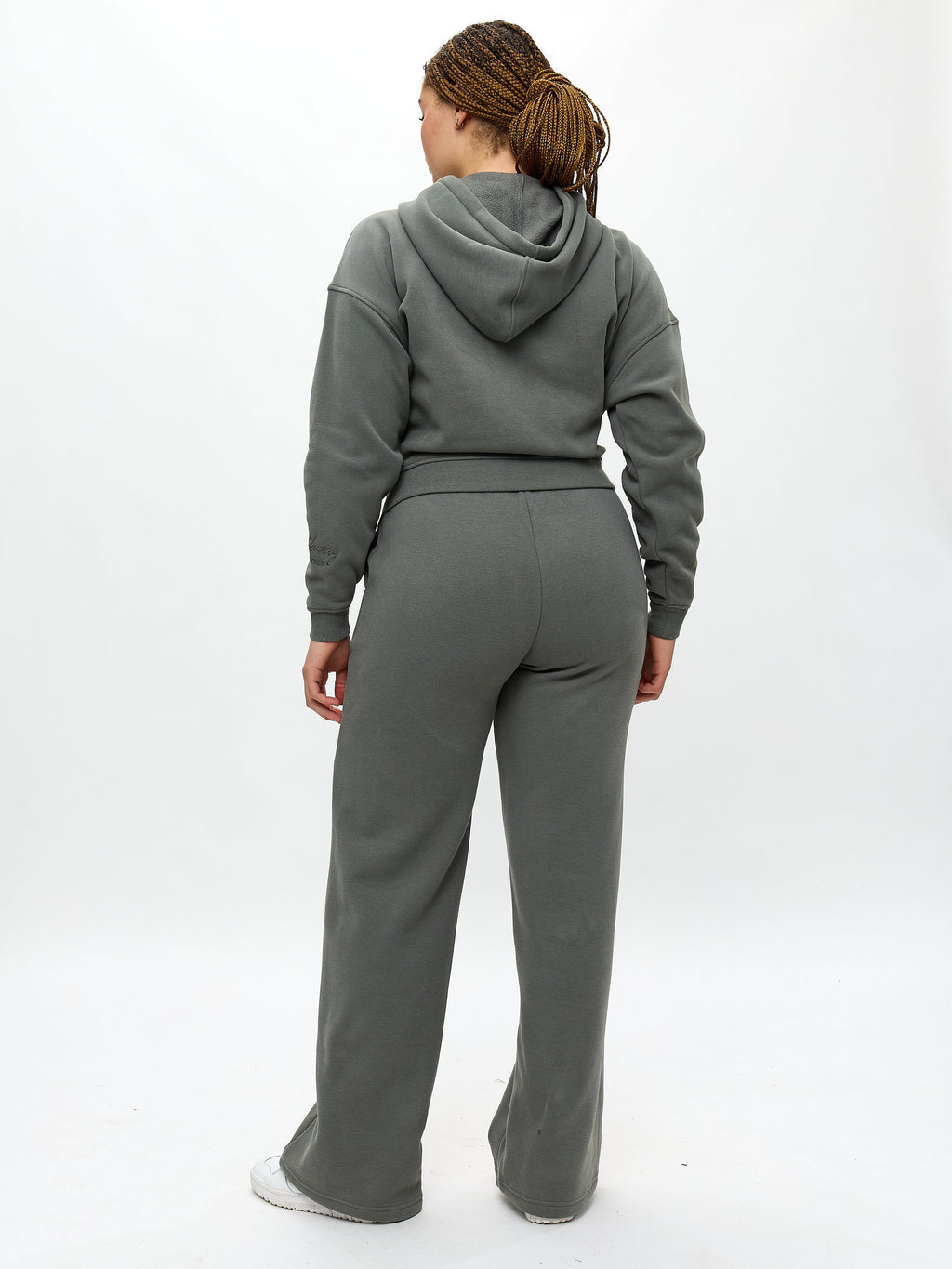Plush Fleece Straight Leg Sweat Pant - Frosted Sage