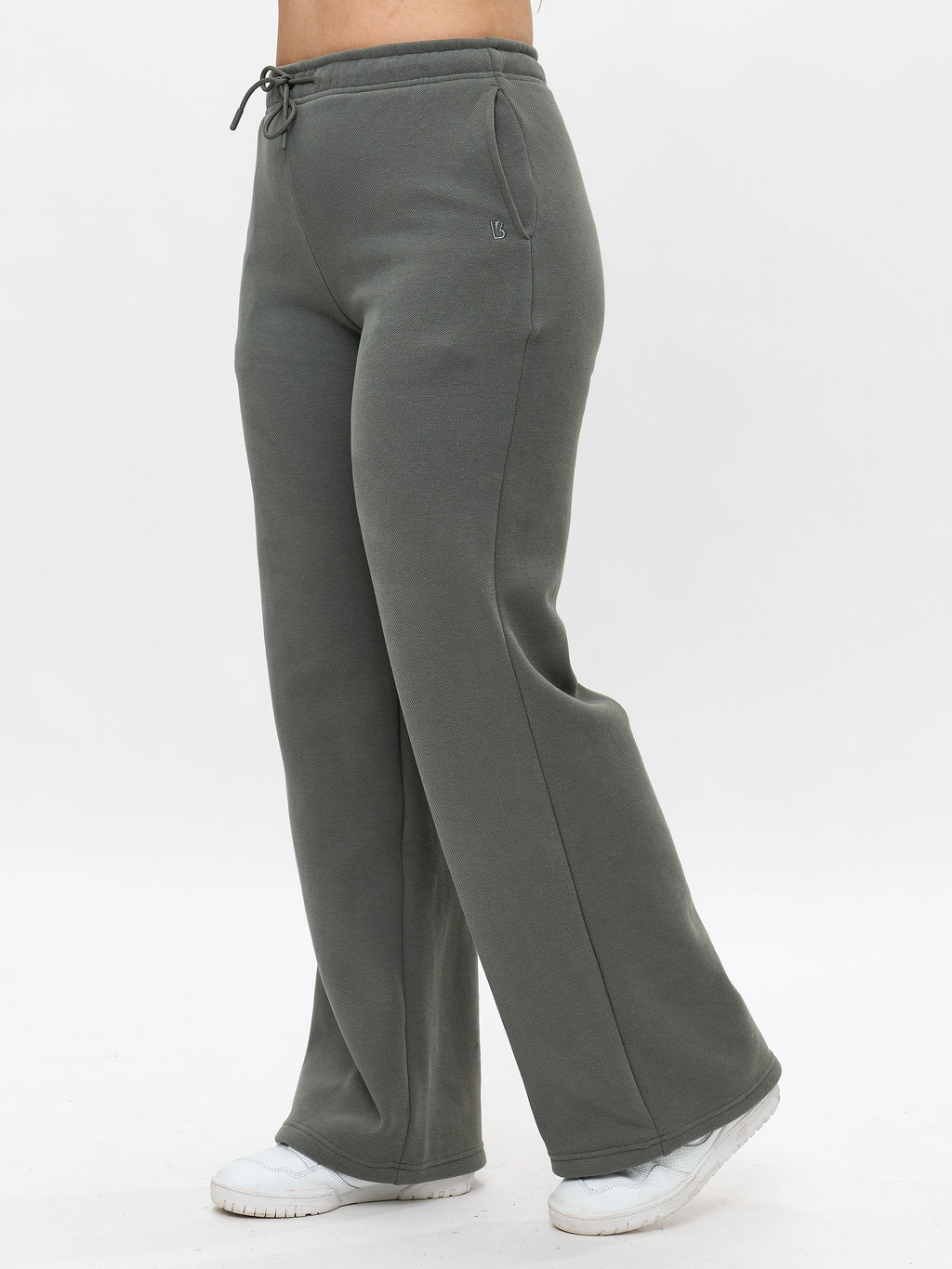 Plush Fleece Straight Leg Sweat Pant - Frosted Sage