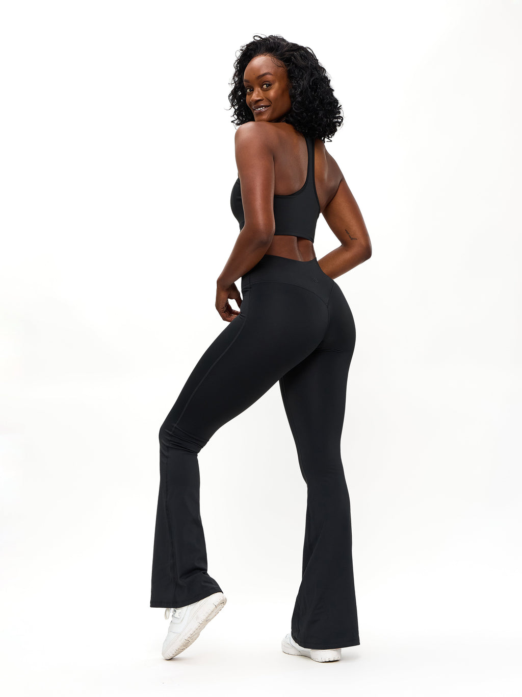 Colorado Fleece Flare Legging - Onyx Black
