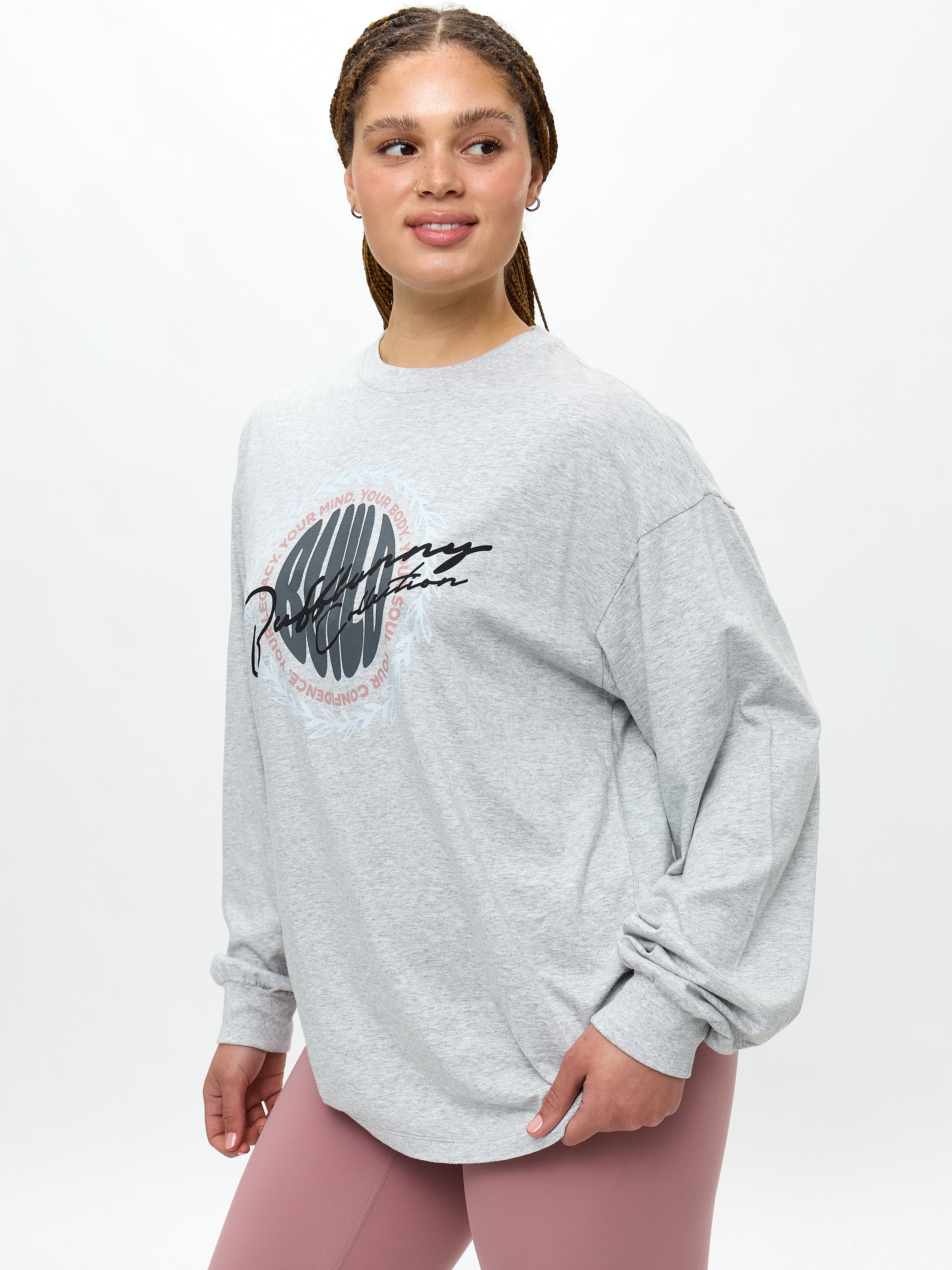 Build Long Sleeve Tee - Heather Grey
