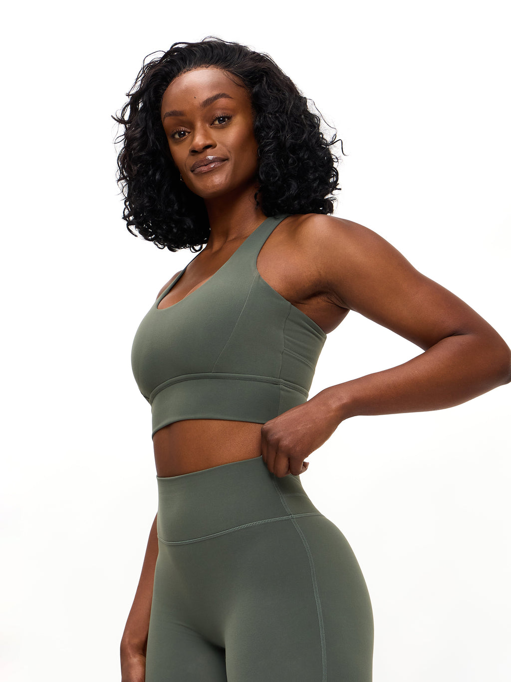 Rosa Sports Bra - Shadow Sage