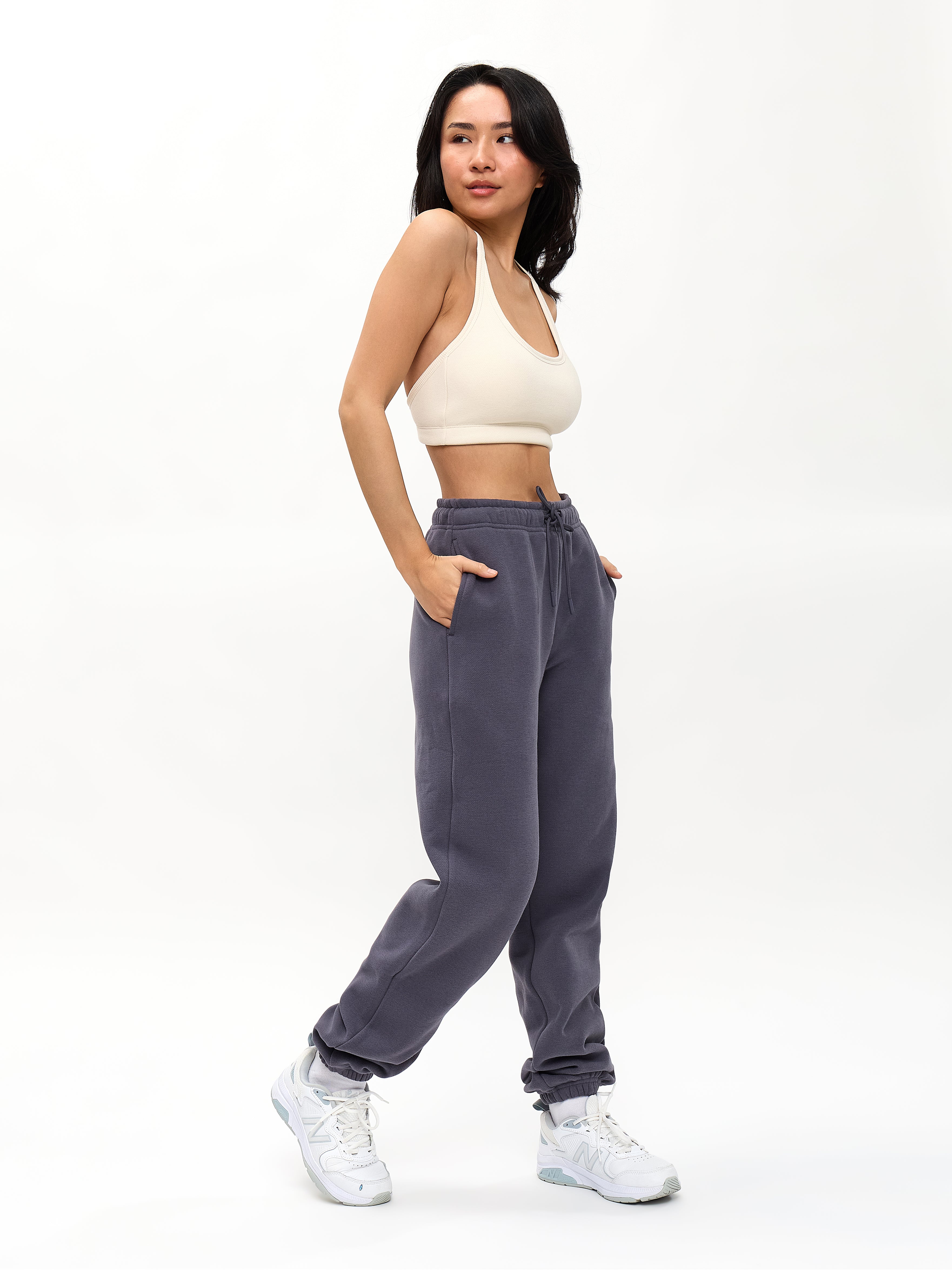 Plush Fleece Jogger - Blue Steel