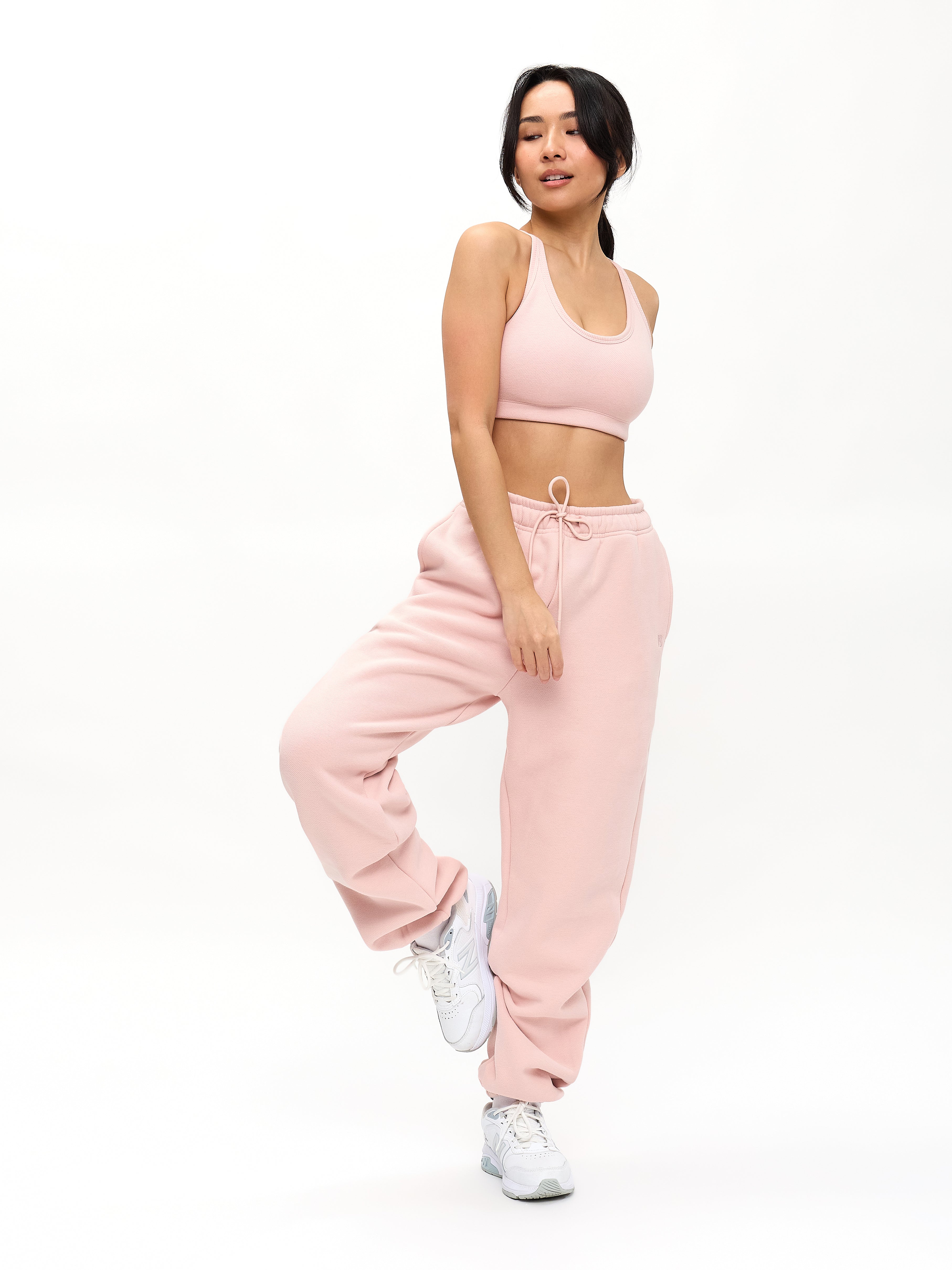 Plush Fleece Bralette - Strawberry Milk