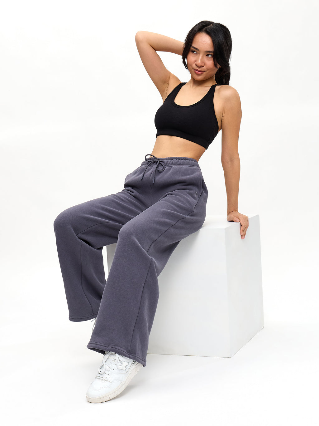 Plush Fleece Bralette - Onyx Black