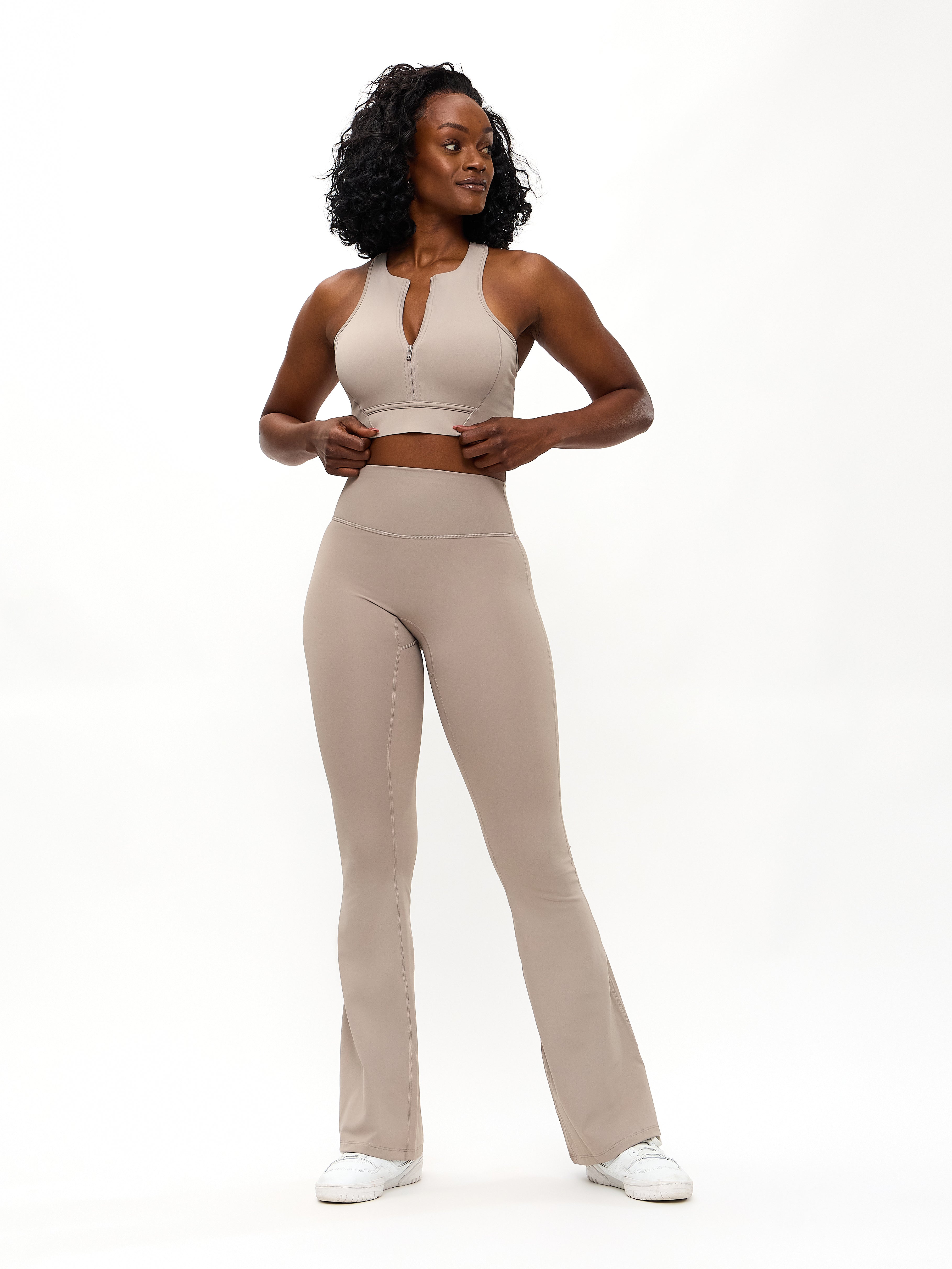 Colorado Fleece Flare Legging - Neutral