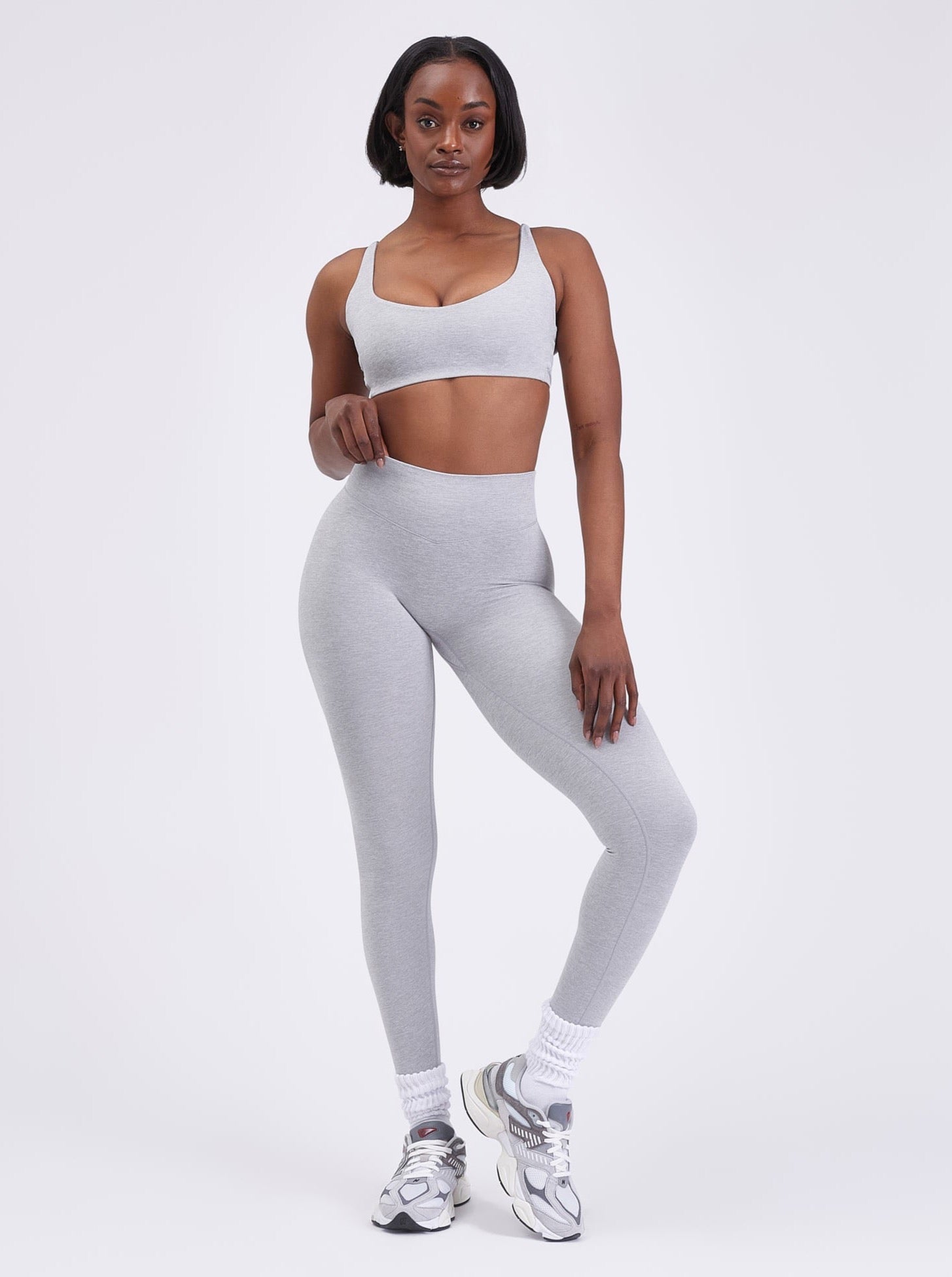 Dream Heathered Legging - Heathered Grey