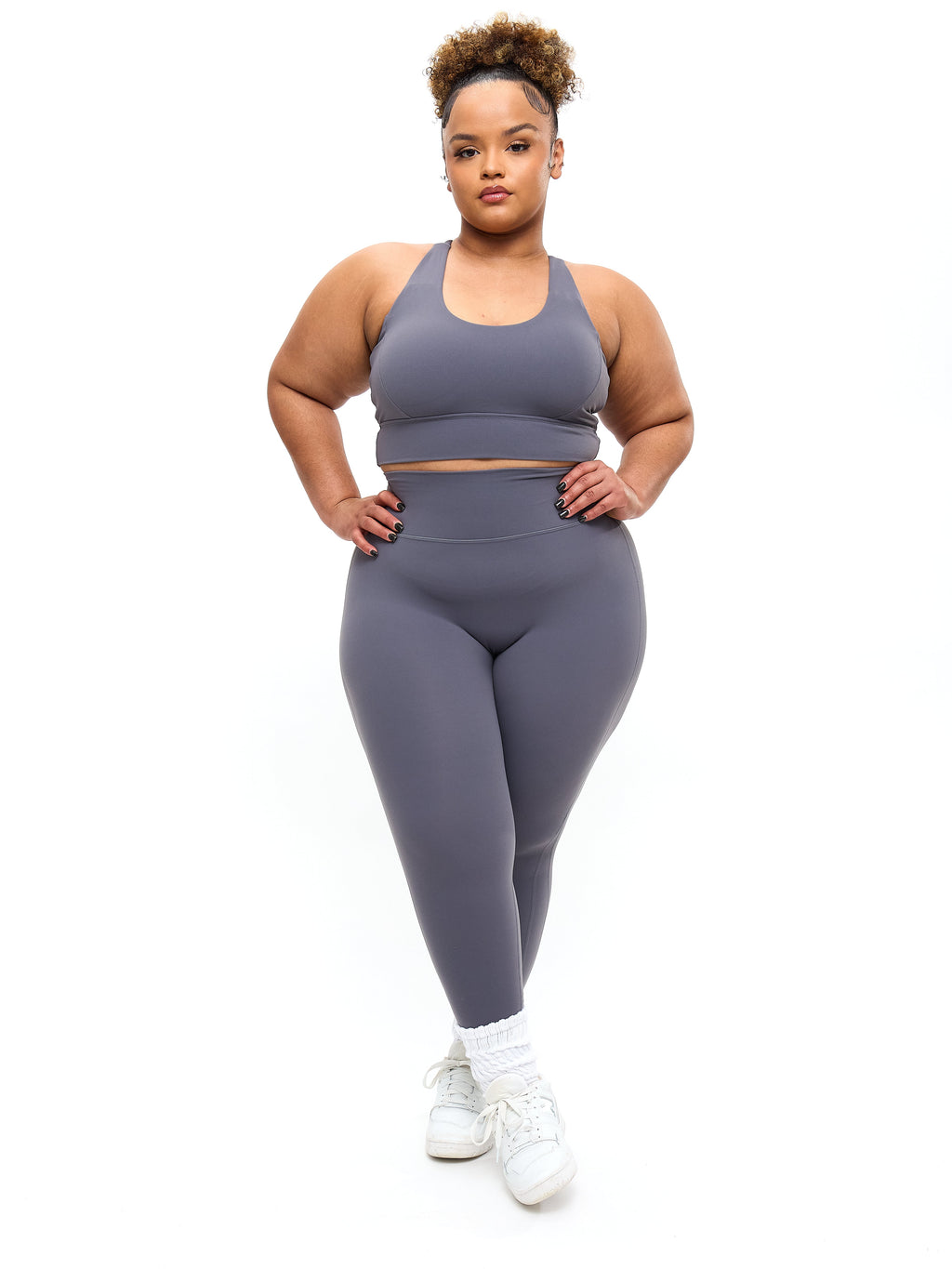 Rosa Sports Bra - Blue Steel