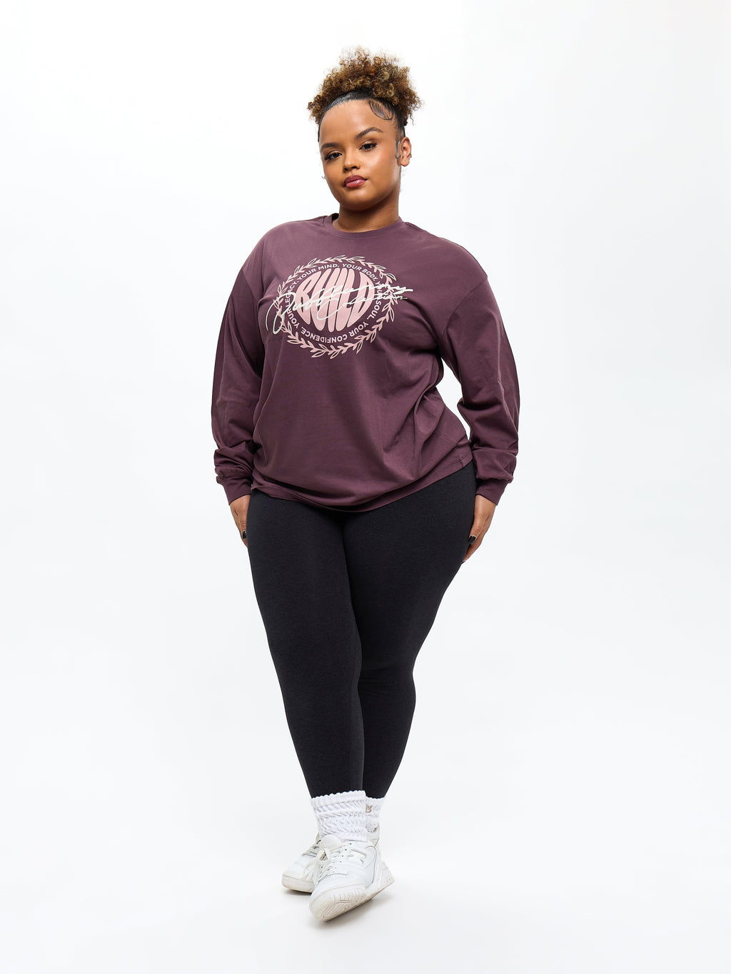 Build Long Sleeve Tee - Smoked Cherry