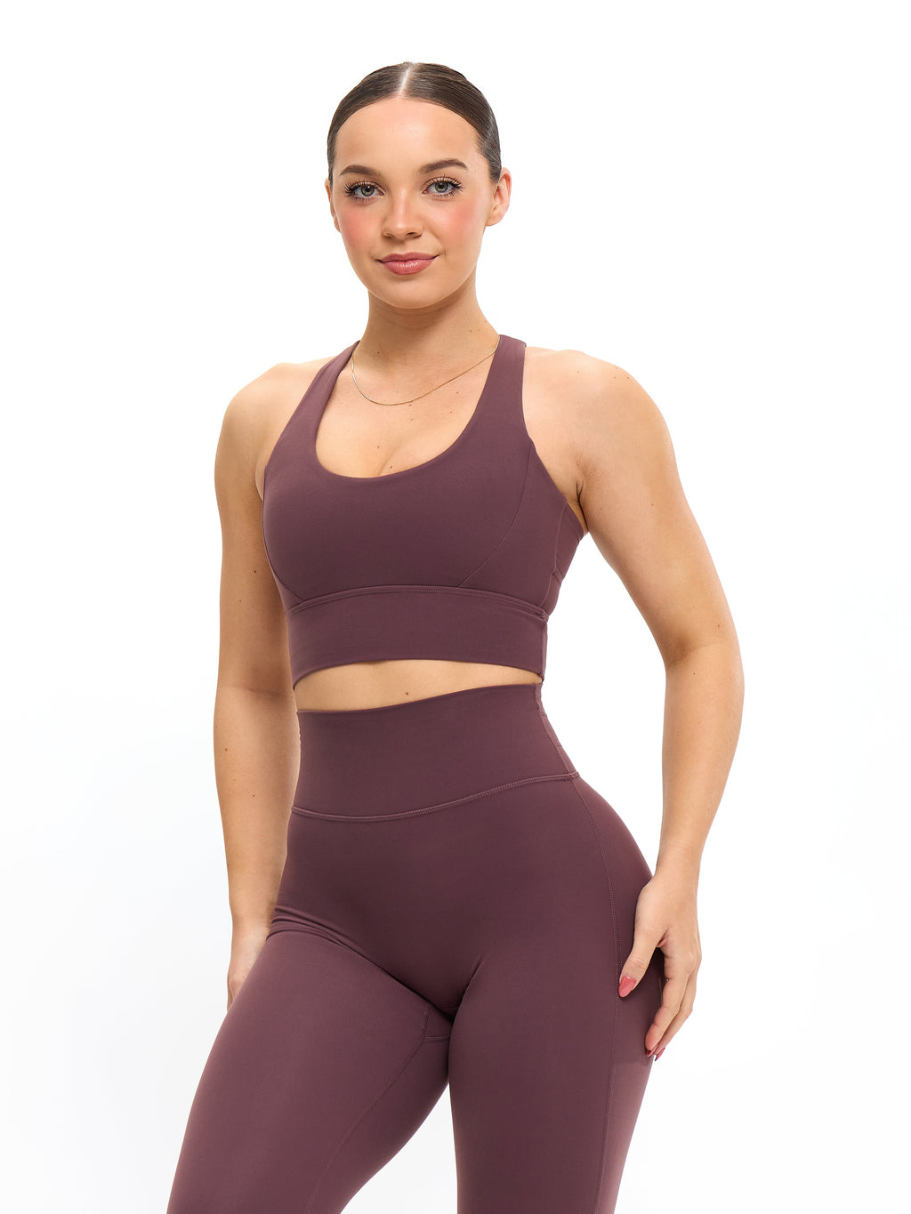 Rosa Sports Bra - Smoked Cherry