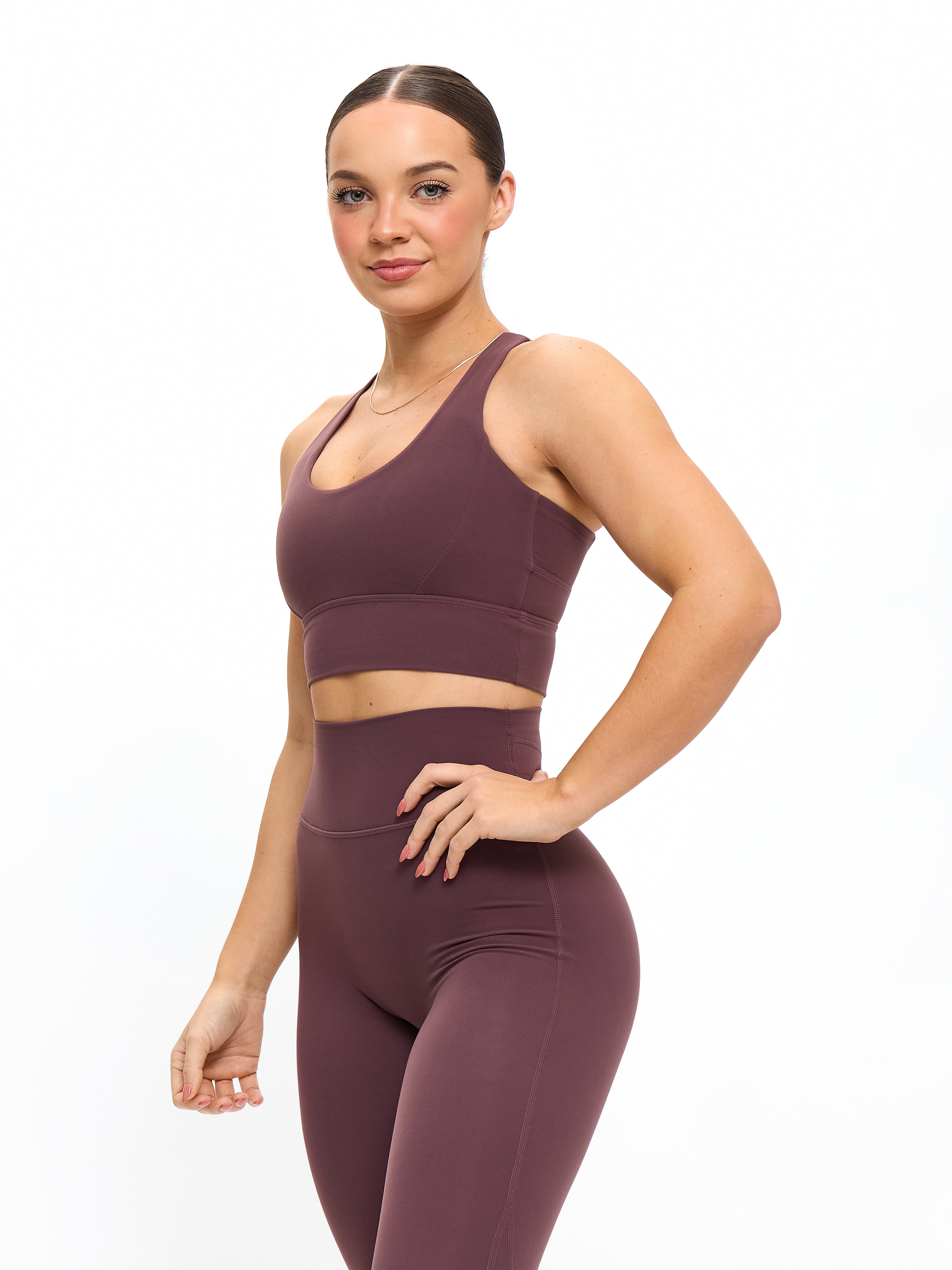 Rosa Sports Bra - Smoked Cherry