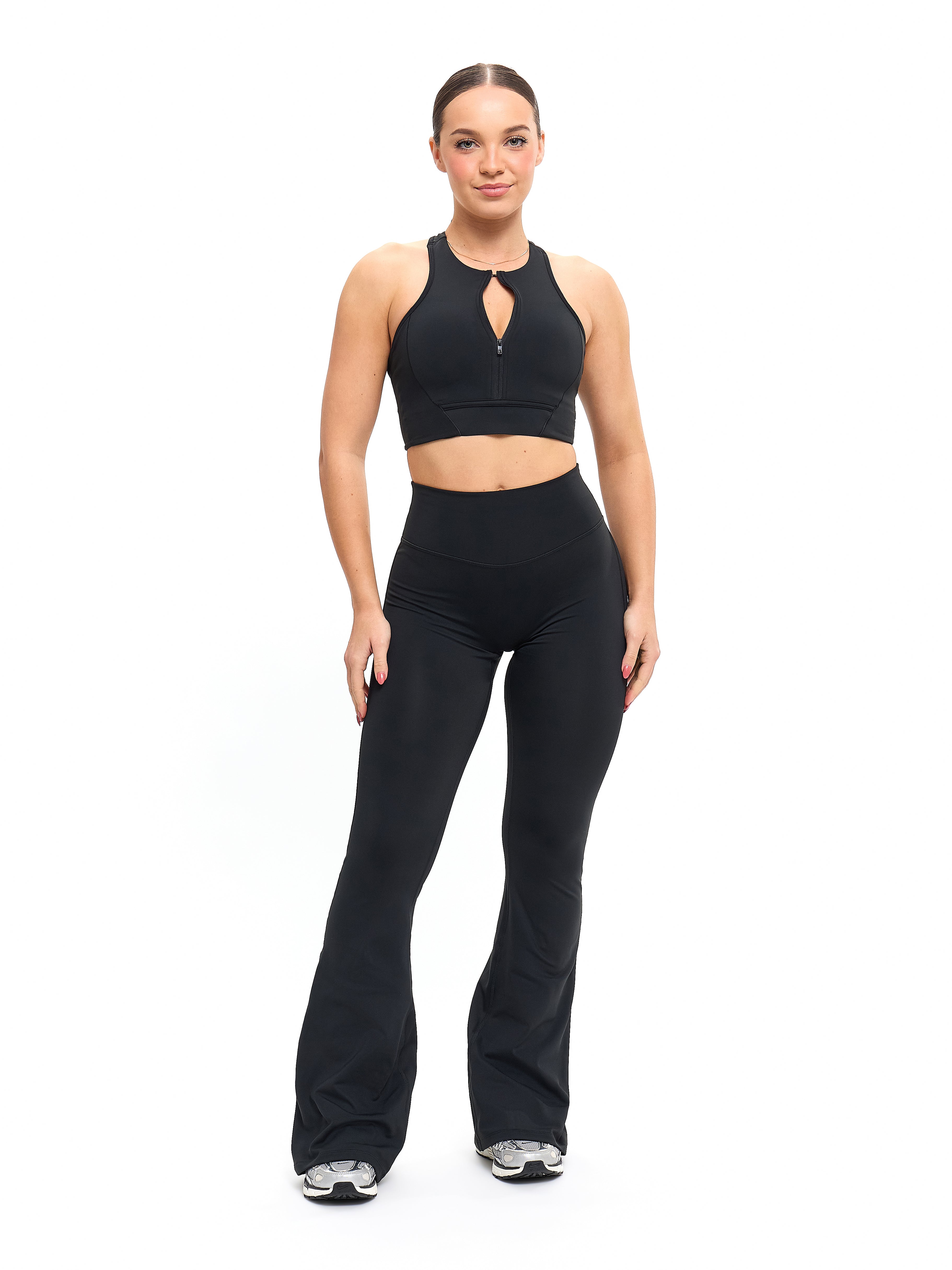 Colorado Zip Sports Bra - Onyx Black