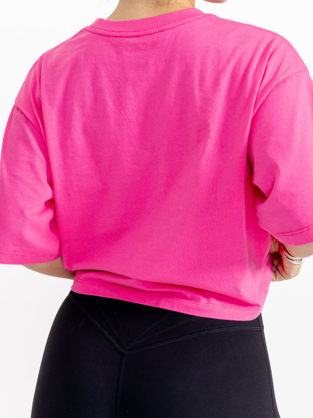 Rep Crop Tee - Pink Crush