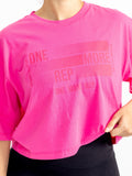 Rep Crop Tee - Pink Crush