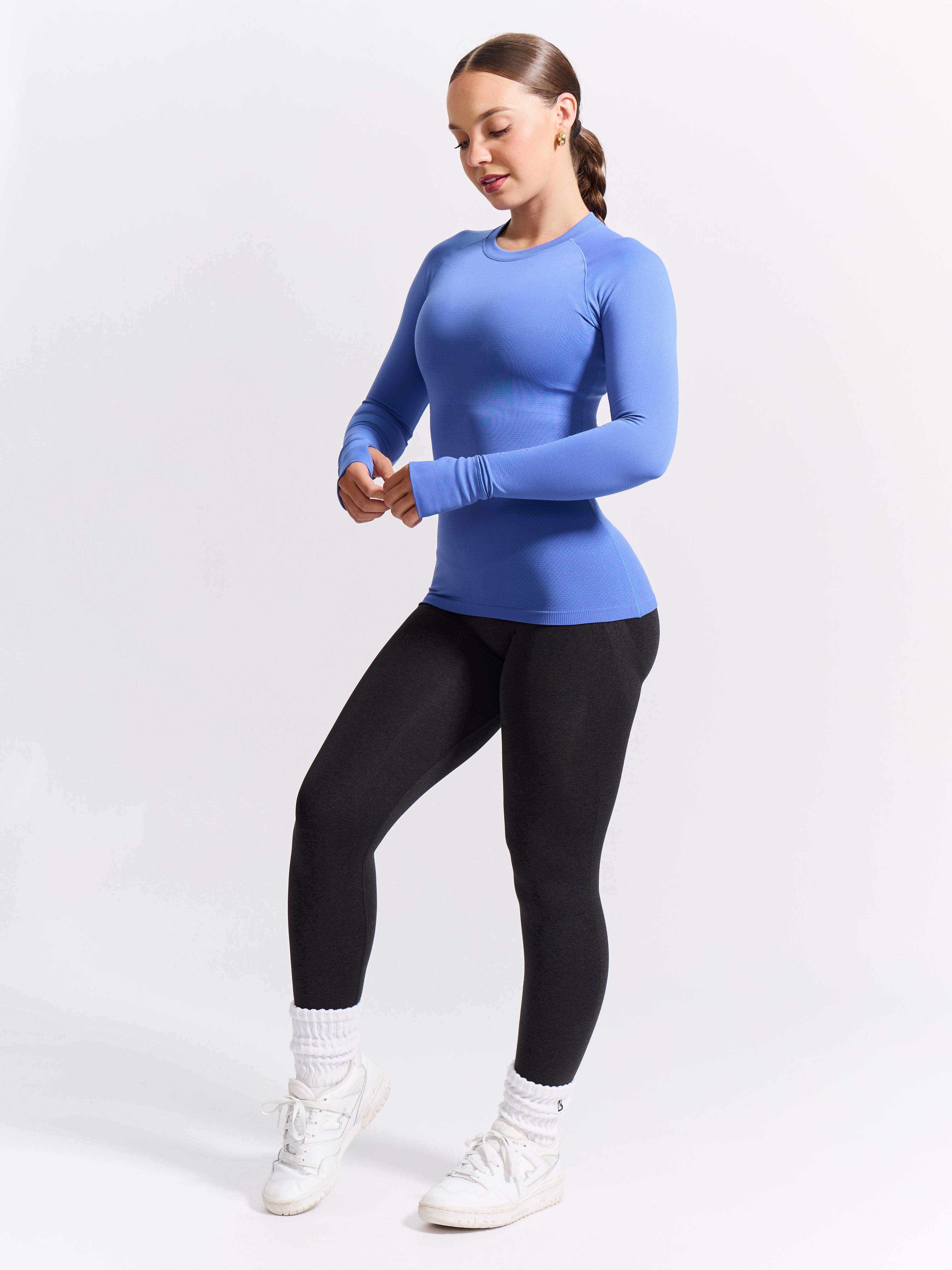 Seamless Long Sleeve Tee - Ultraviolet