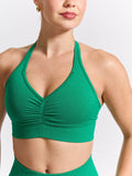 Halter Seamless Sports Bra - Lucky Charm