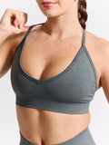 Plunge Seamless Sports Bra - Frosted Sage